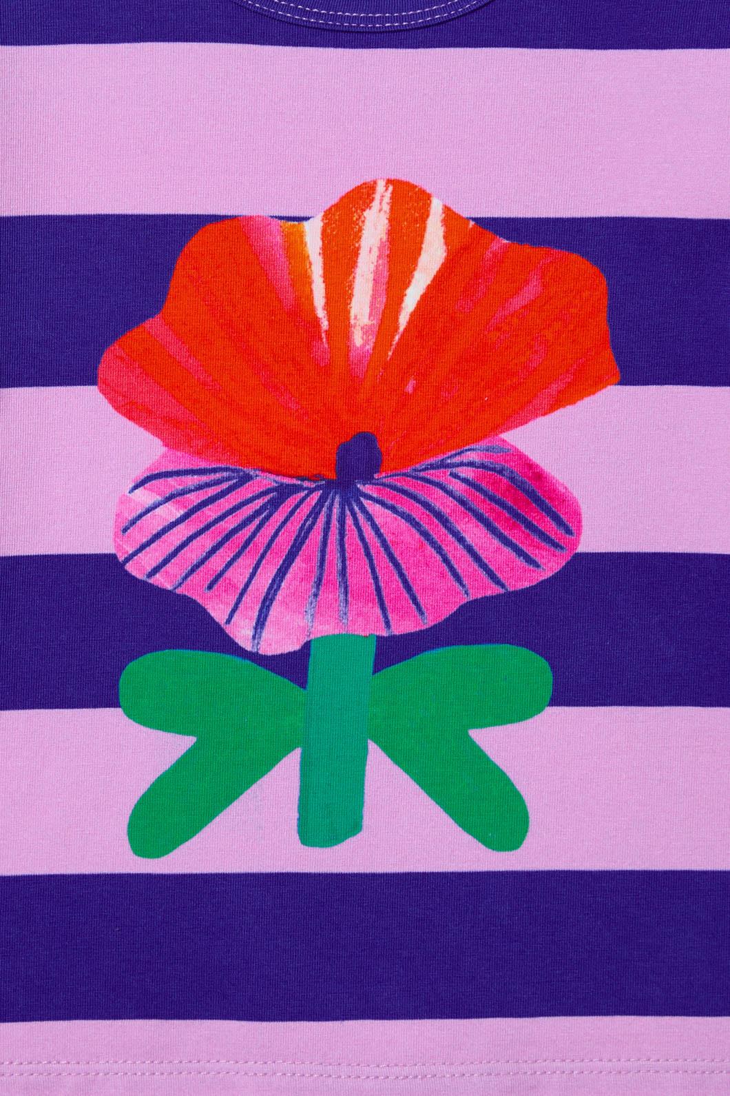 Gorman - Wild Flower Stripe Baby Tee - stripe