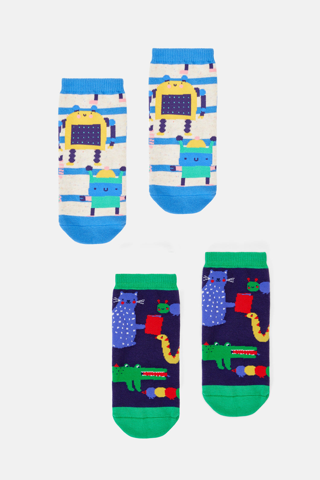 Gorman - Oui Non Robot Kids Sock - stripe