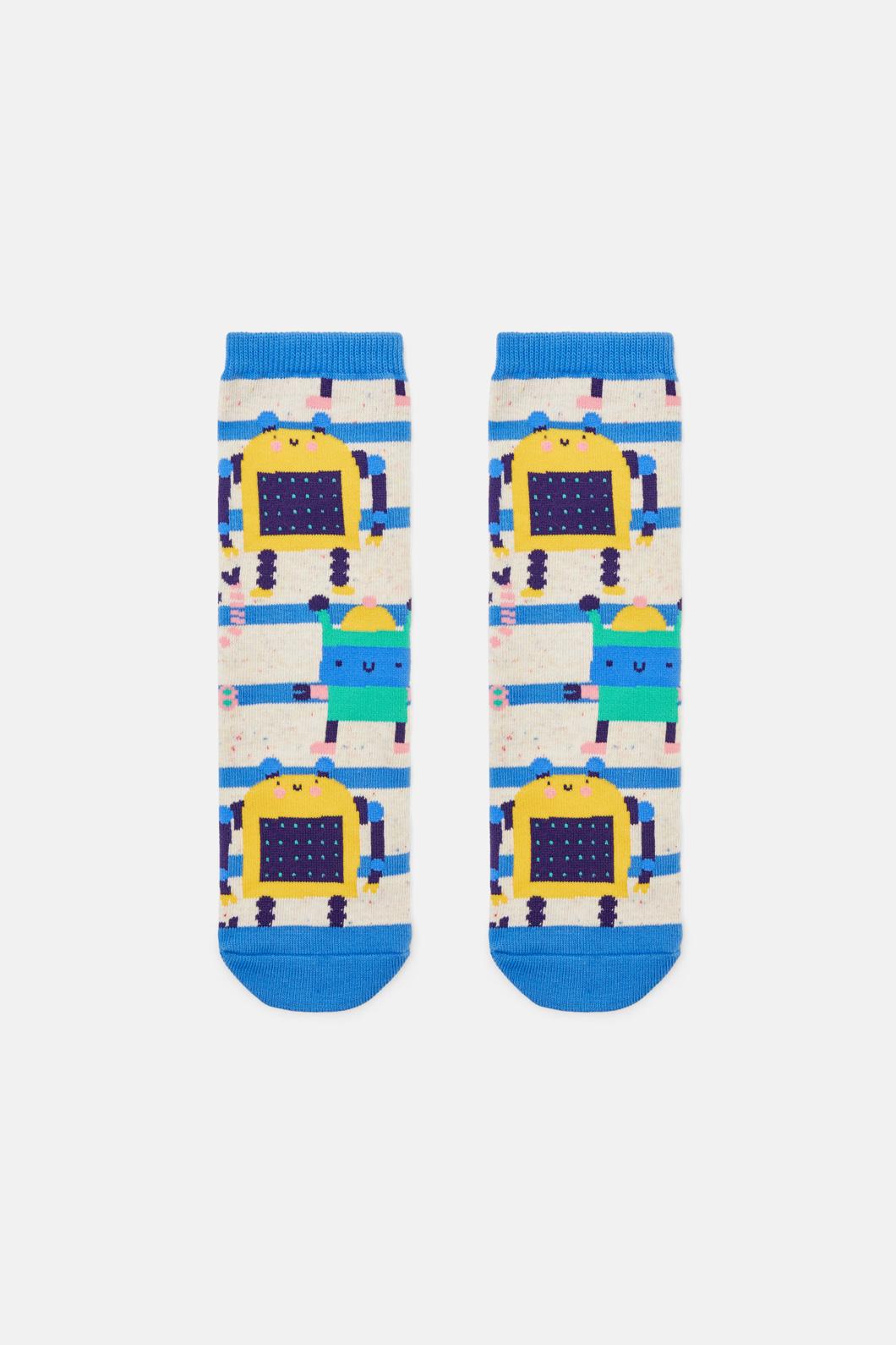 Gorman - Oui Non Robot Kids Sock - stripe