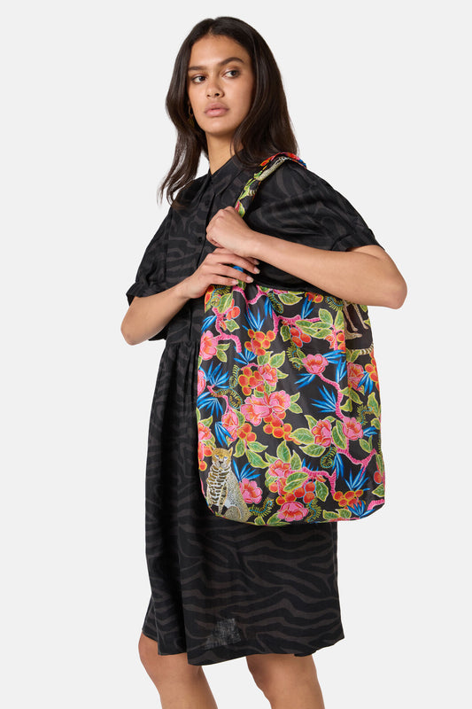 Gorman - Plum Harvest Shopper Tote - print