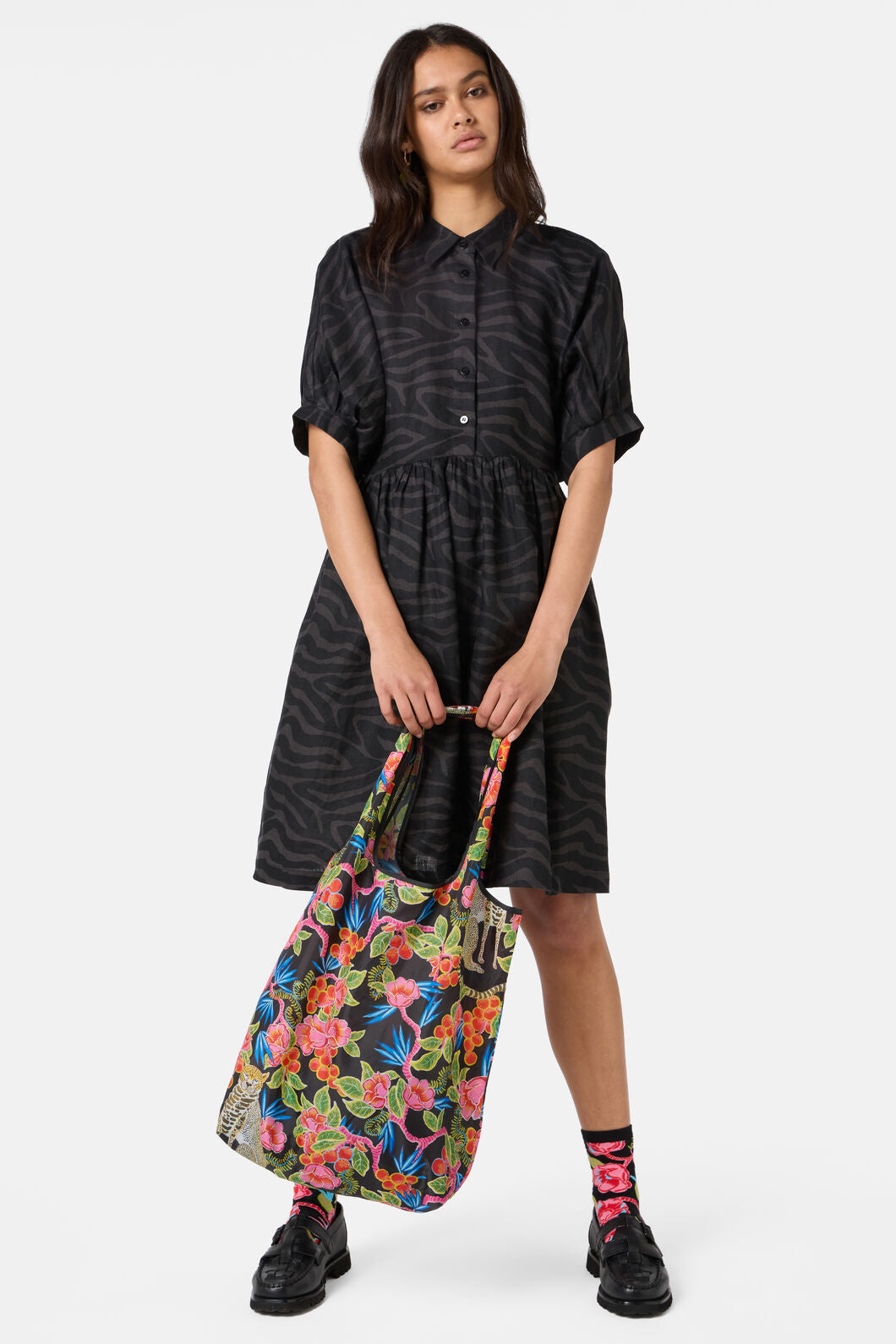 Gorman - Plum Harvest Shopper Tote - print