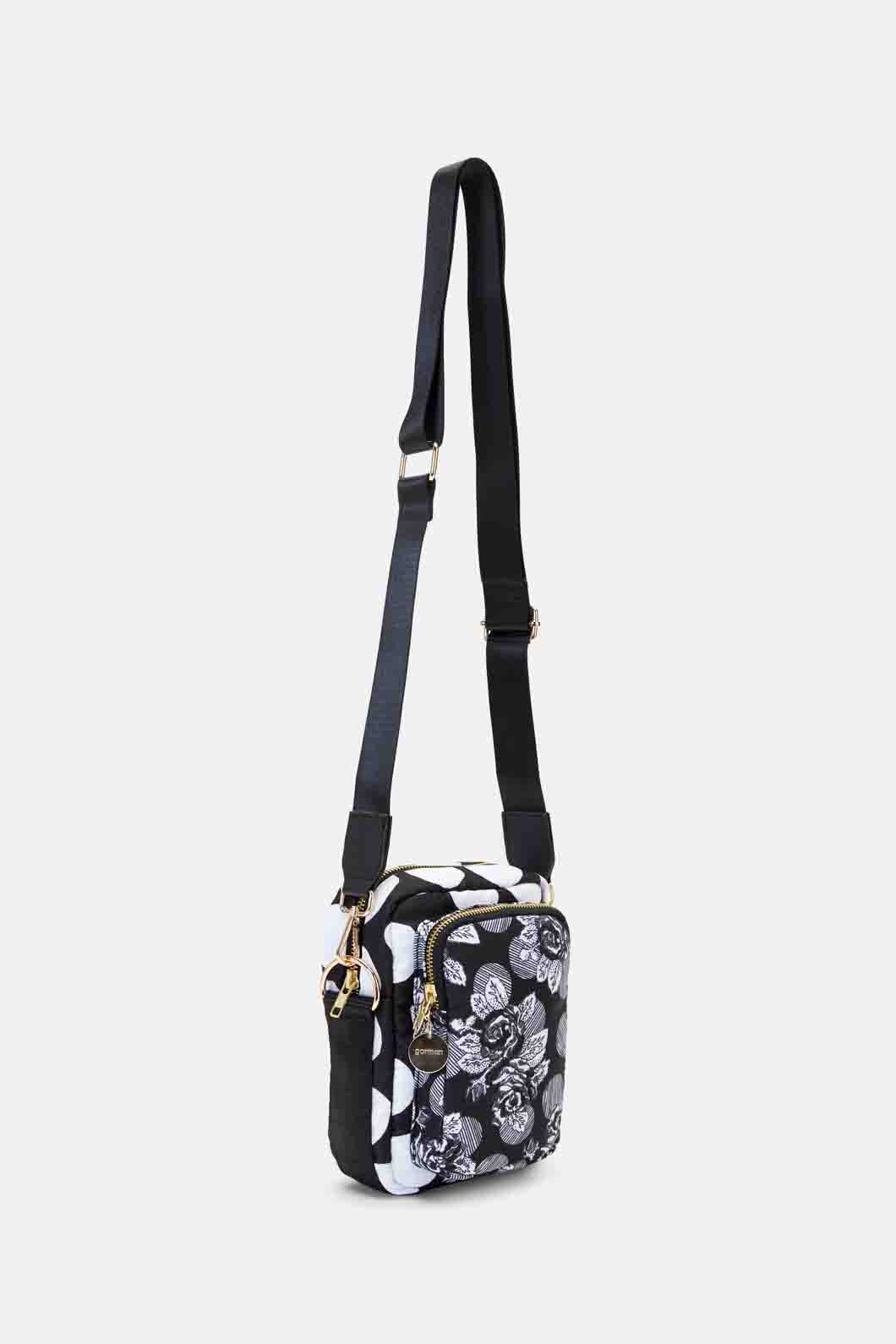 Gorman - Spotless Flower Crossbody Bag - black-white