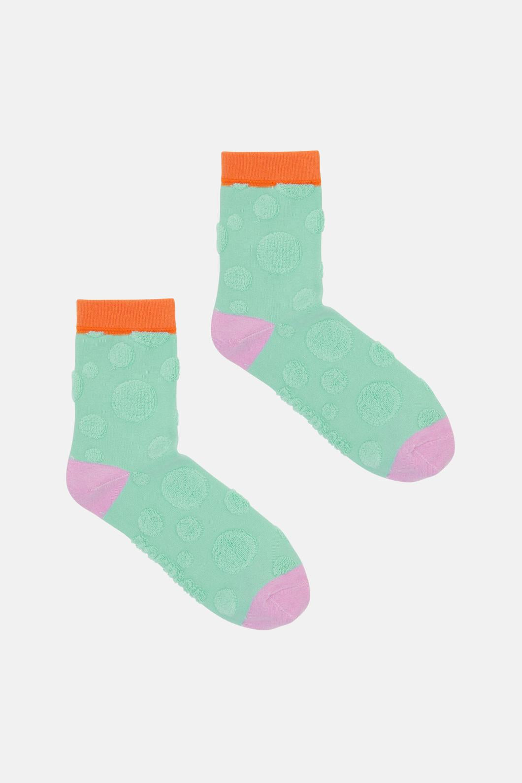 Gorman - Blue Spotty Sock - multi