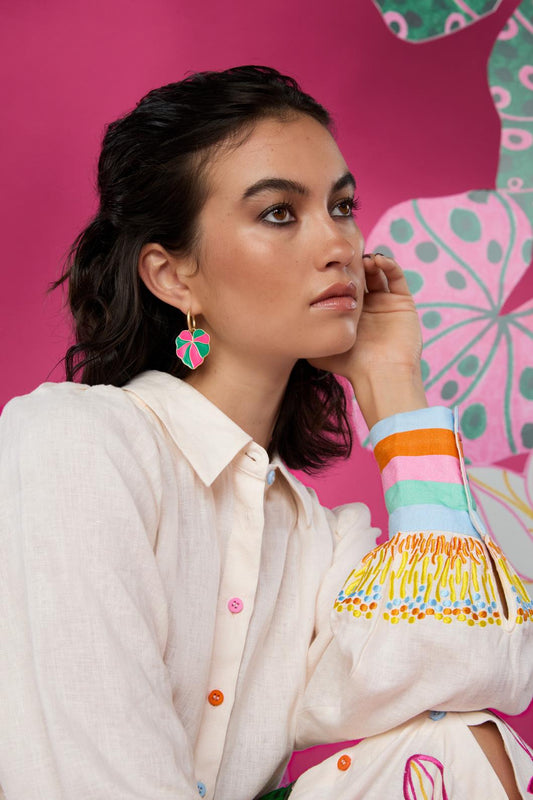 Gorman - Lotus Leaf Earing - multi