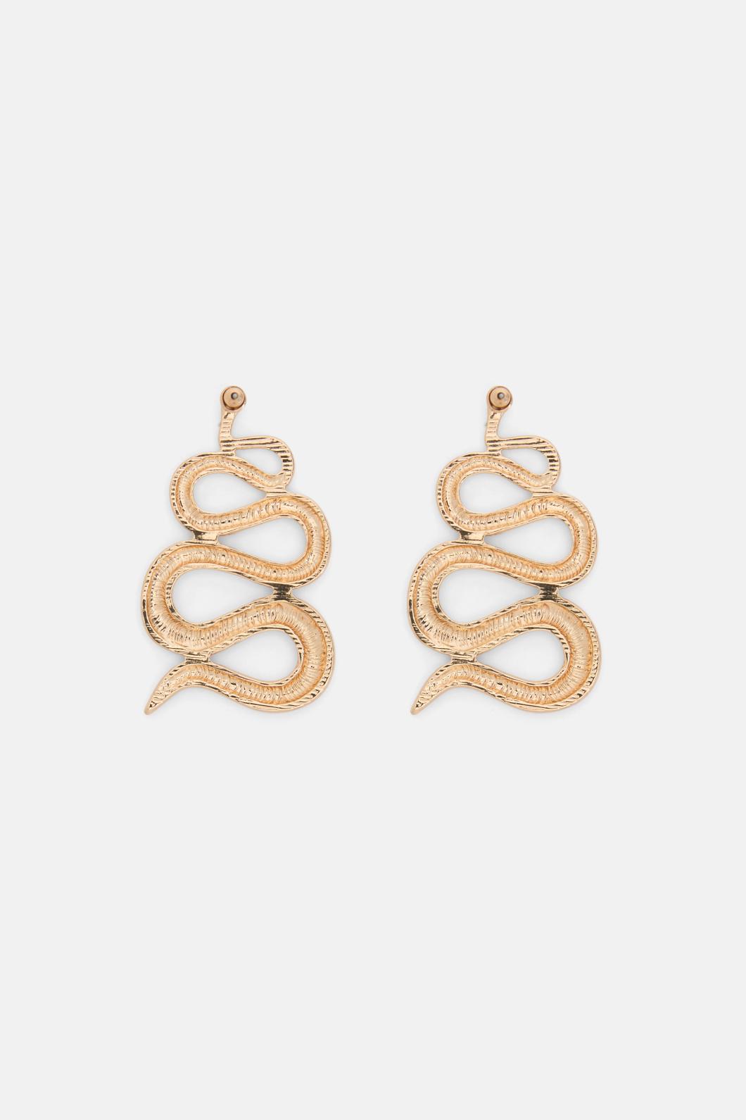 Gorman - Snake Stamp Earring - gold