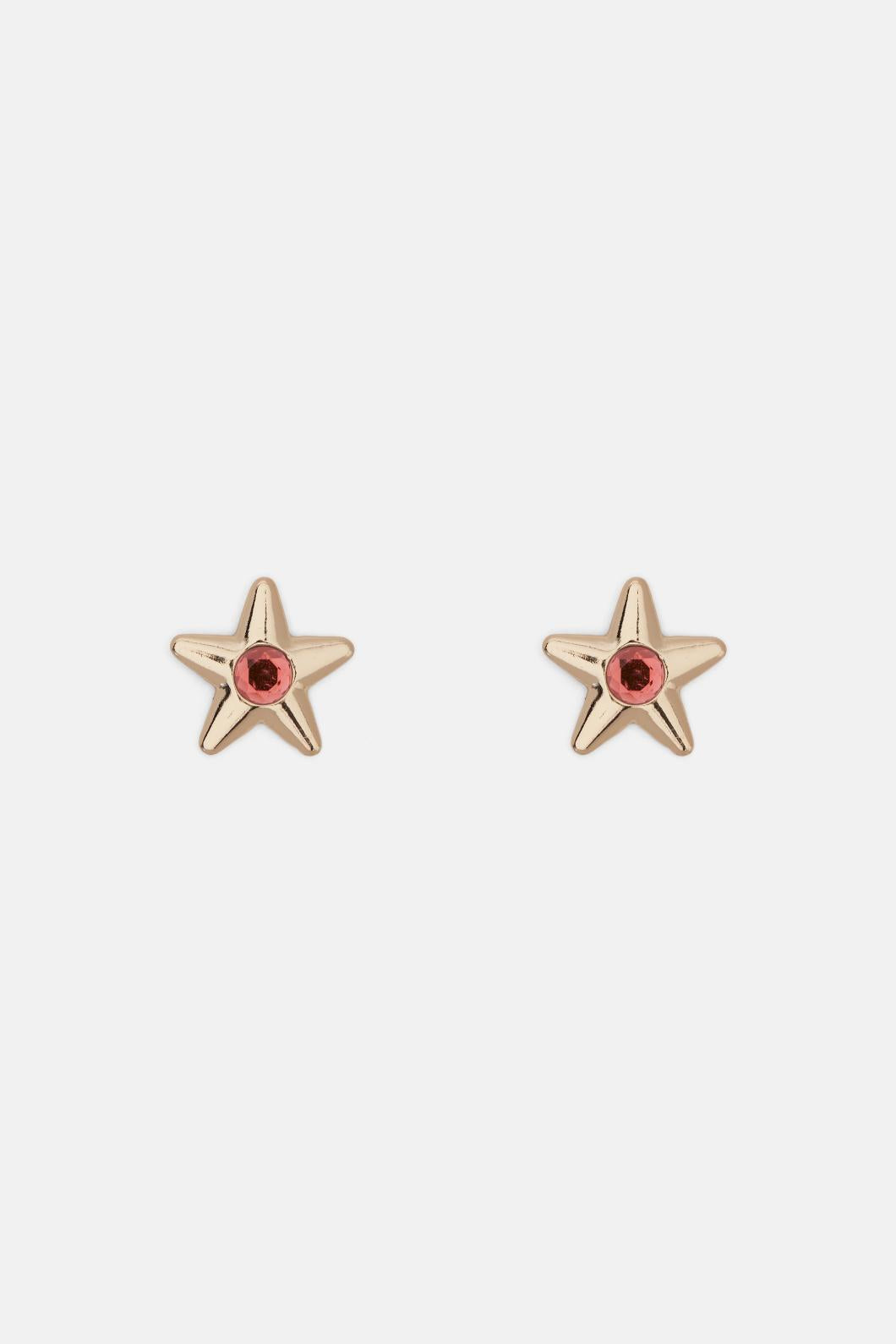 Gorman - Pink Star Earring - gold