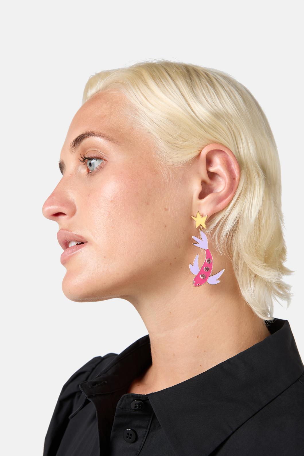 Gorman - Sparkle Koy Fish Earring - multi
