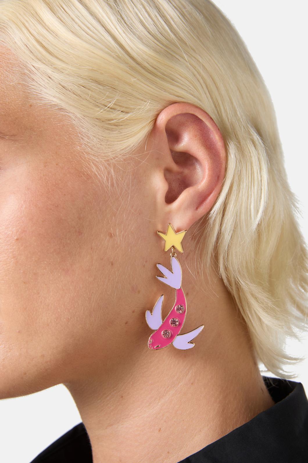 Gorman - Sparkle Koy Fish Earring - multi