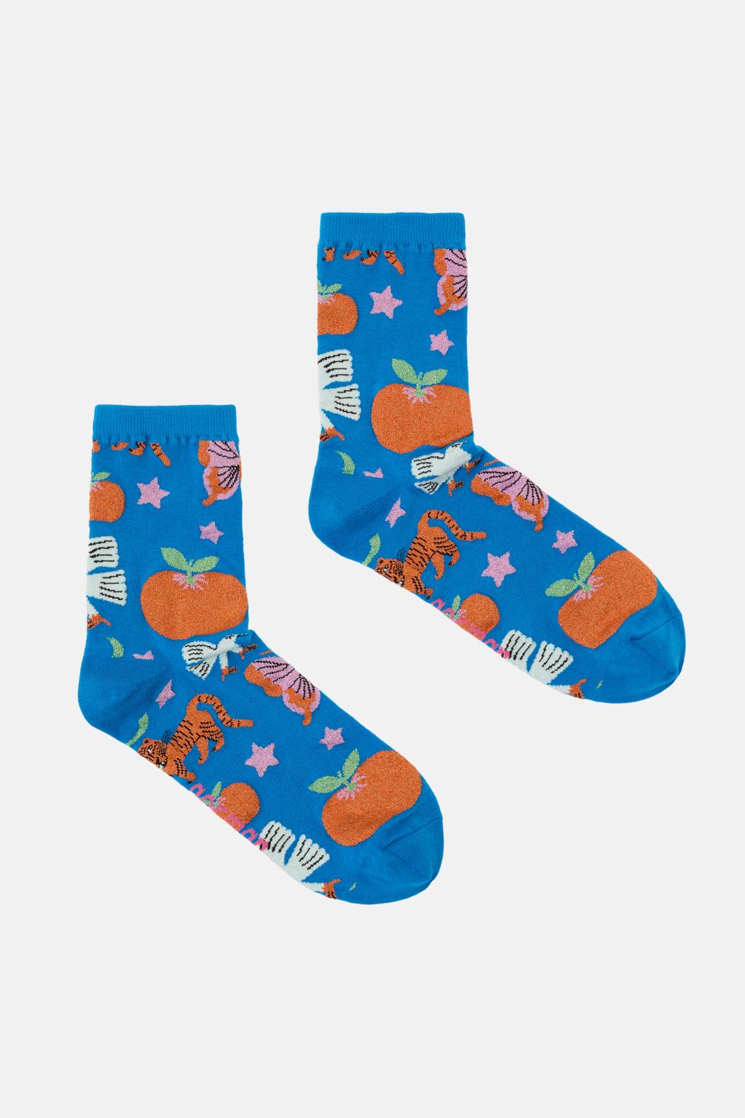 Gorman - Blue Fantasy Sock - multi