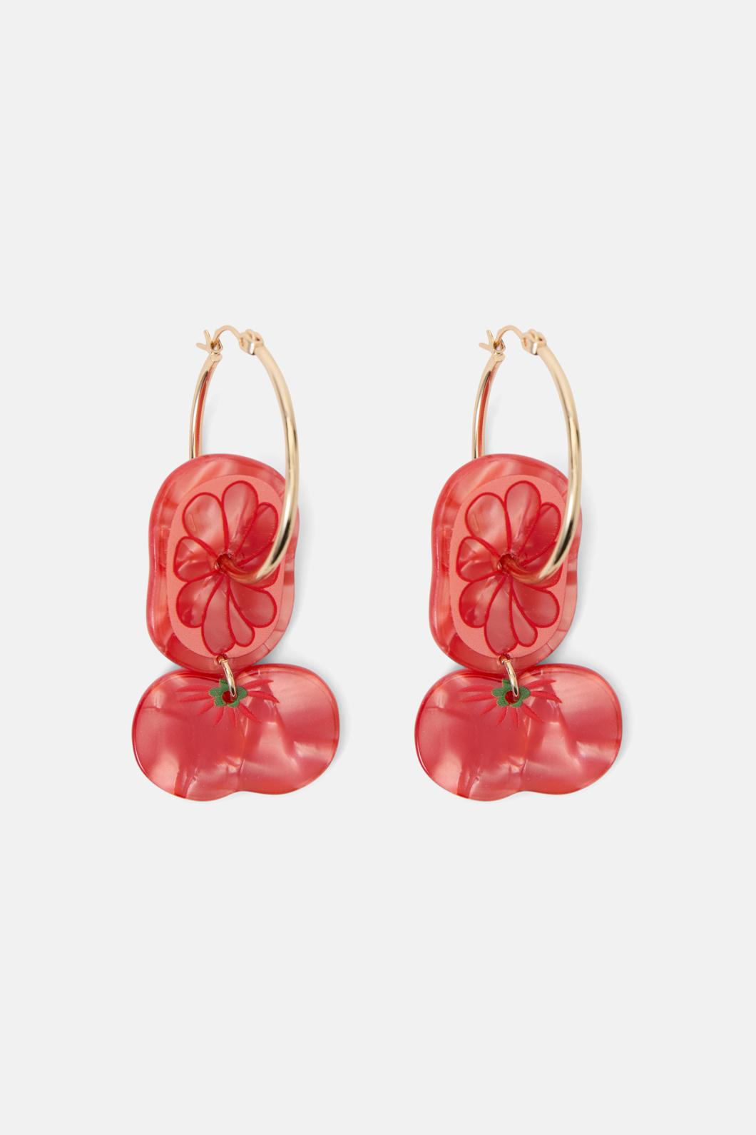 Gorman - Fantasy Tomato Earring - red
