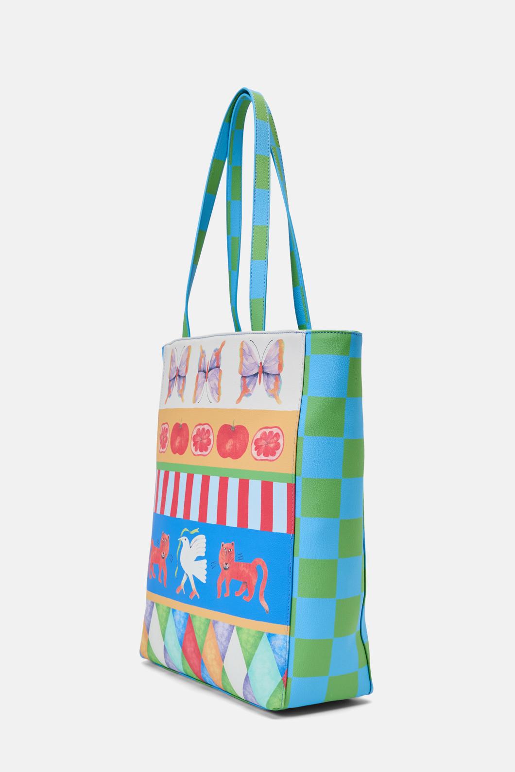 Gorman - Fantasy Patchwork Tote - print