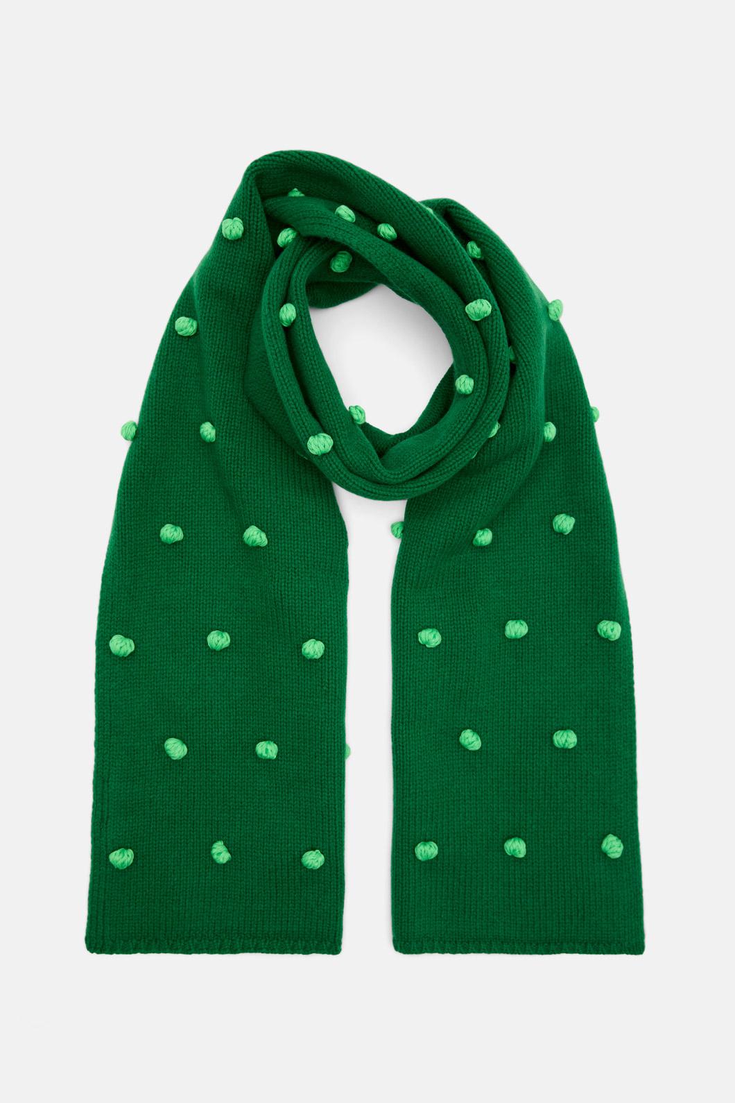 Gorman - Pom Pom Scarf - green