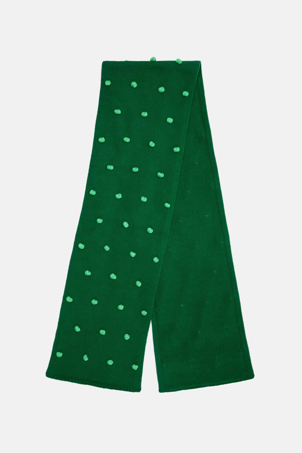 Gorman - Pom Pom Scarf - green