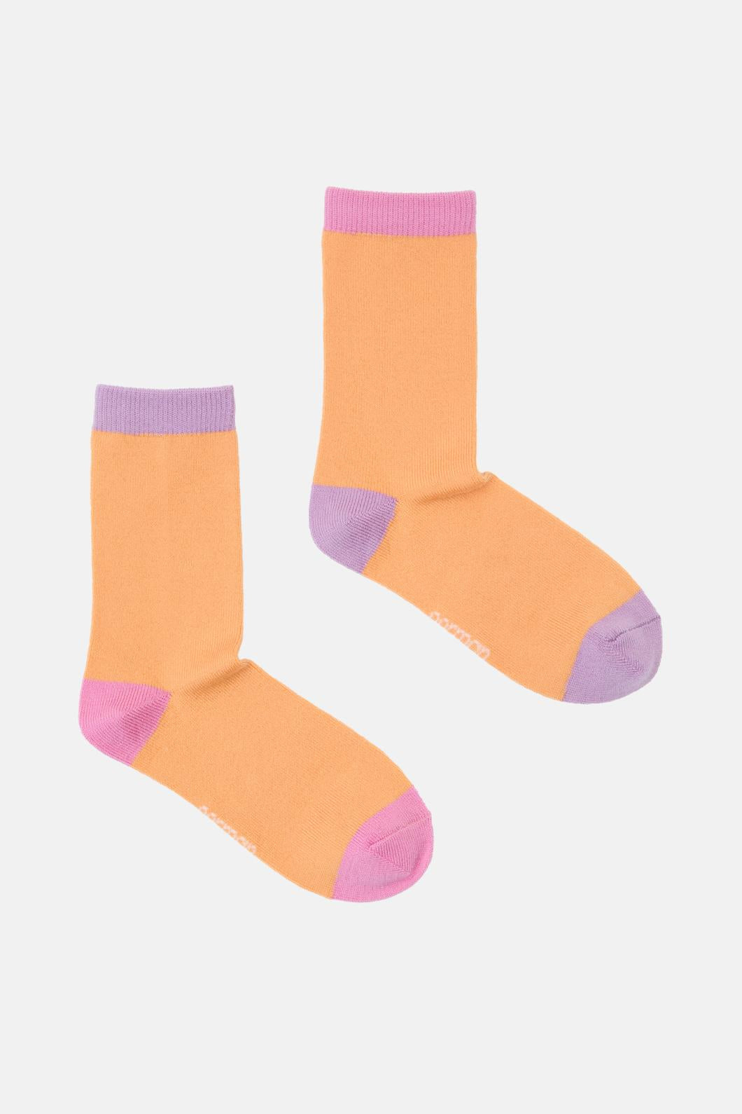 Gorman - Orange Wool Sock - multi