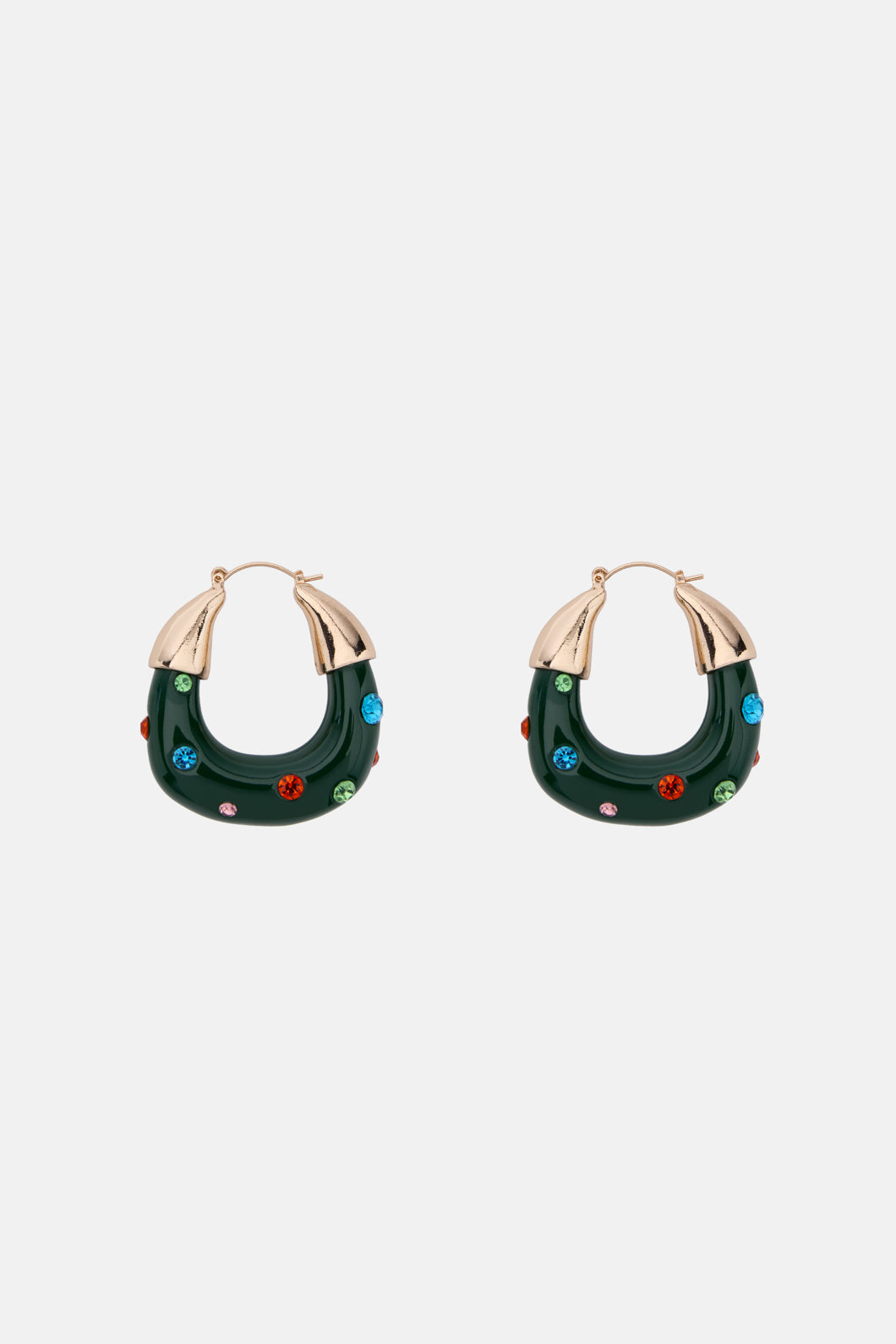 Gorman - Green Hoop Earring - multi