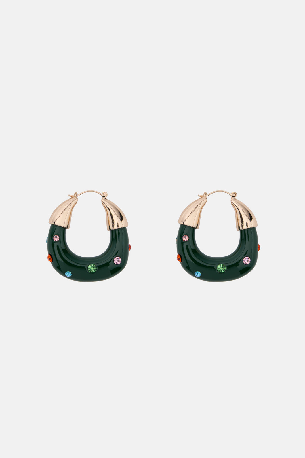 Gorman - Green Hoop Earring - multi