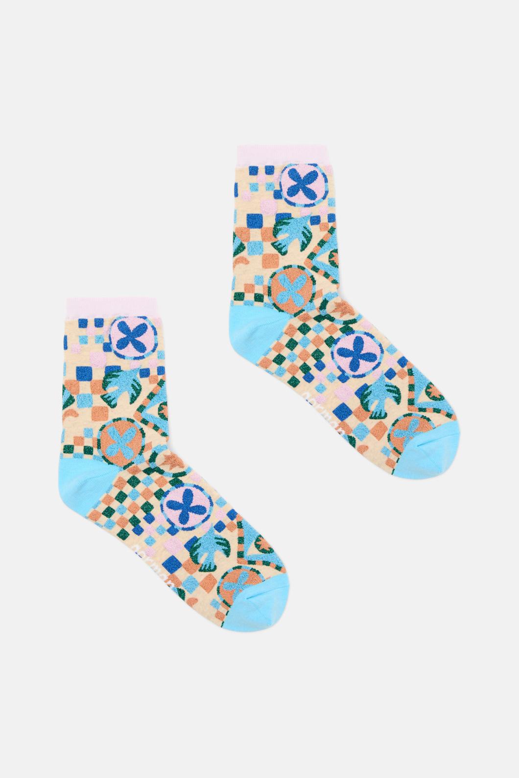 Gorman - Renaissance Check Sock - multi