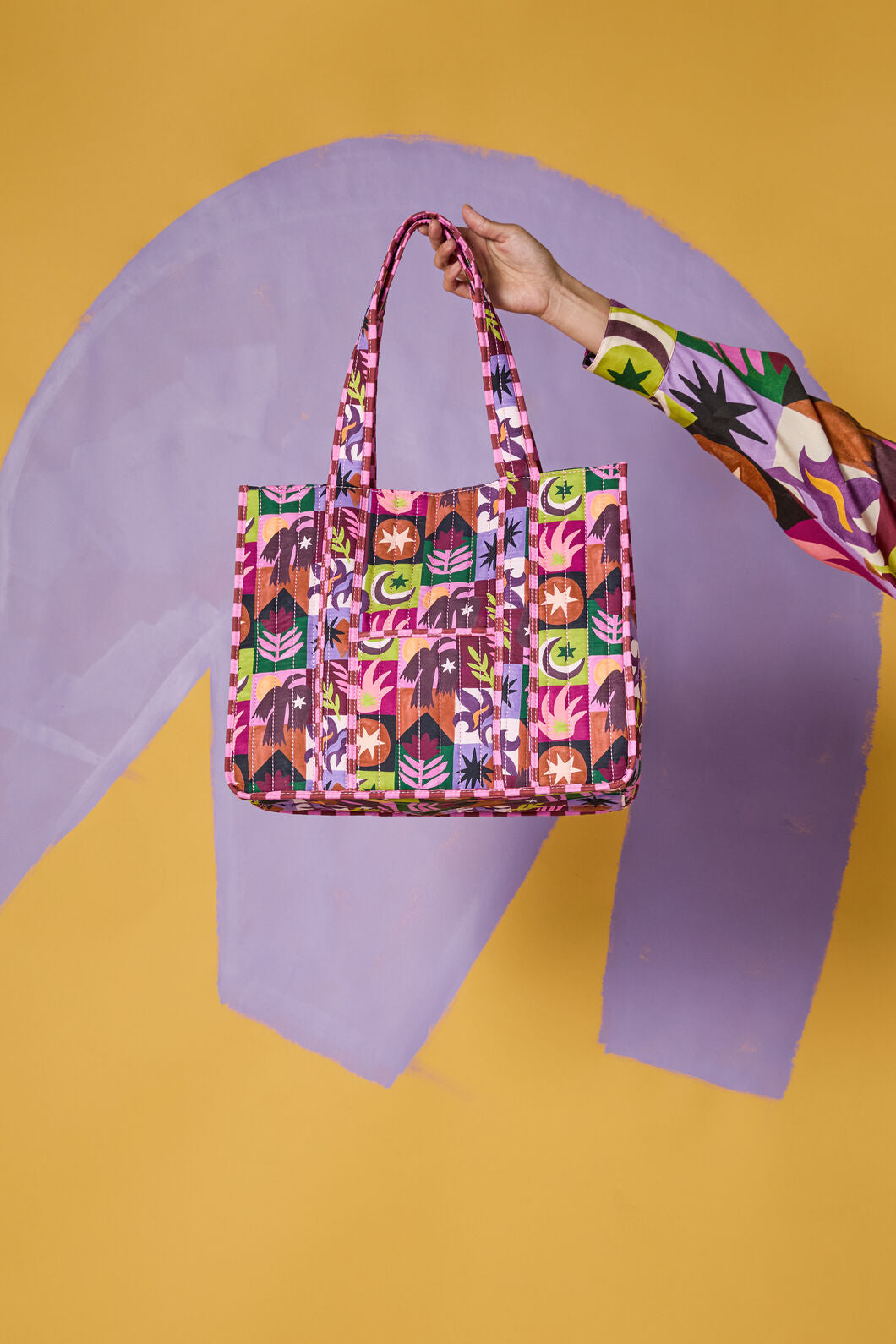 Gorman - Rubix Rodeo Quilted Tote - print