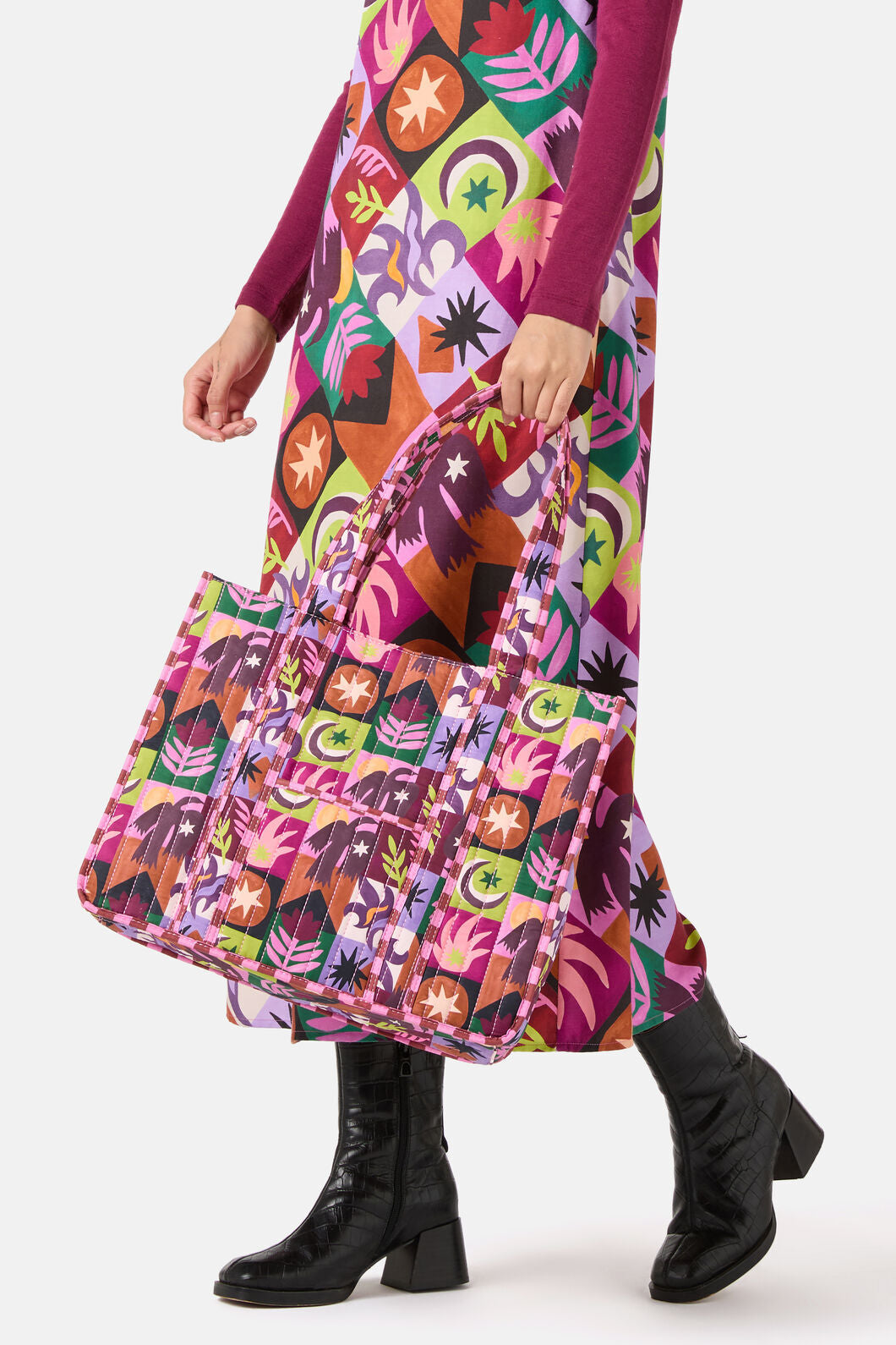 Gorman - Rubix Rodeo Quilted Tote - print