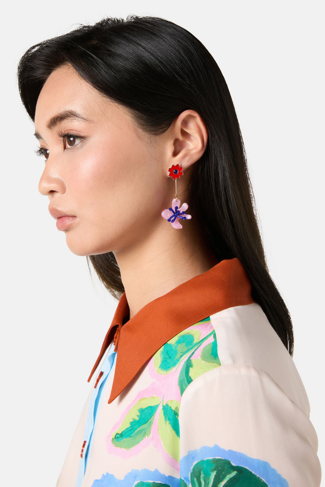 Gorman - Windowsill DoubleFlowerEarring - multi