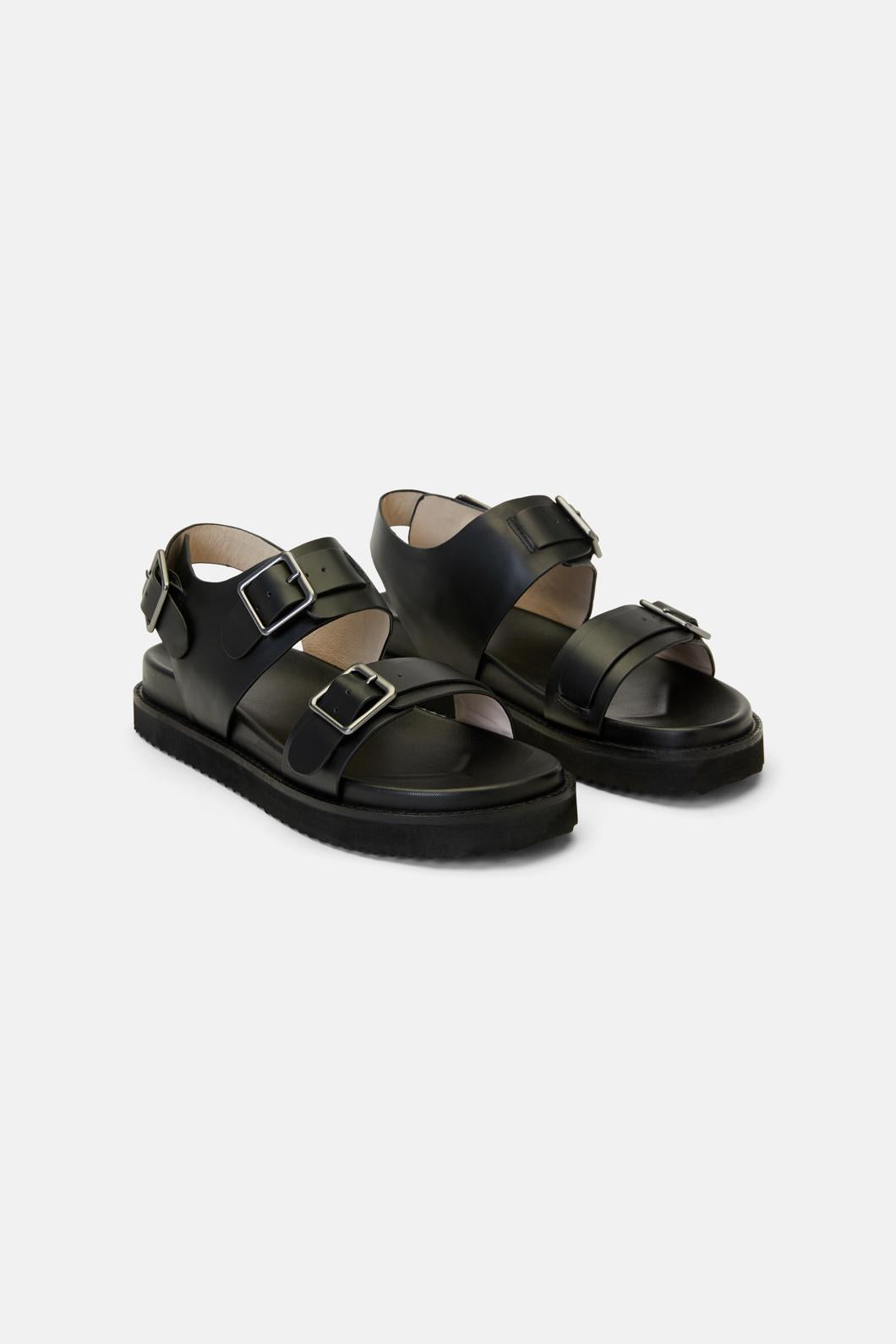Gorman - Buckle Sandal-Black - black