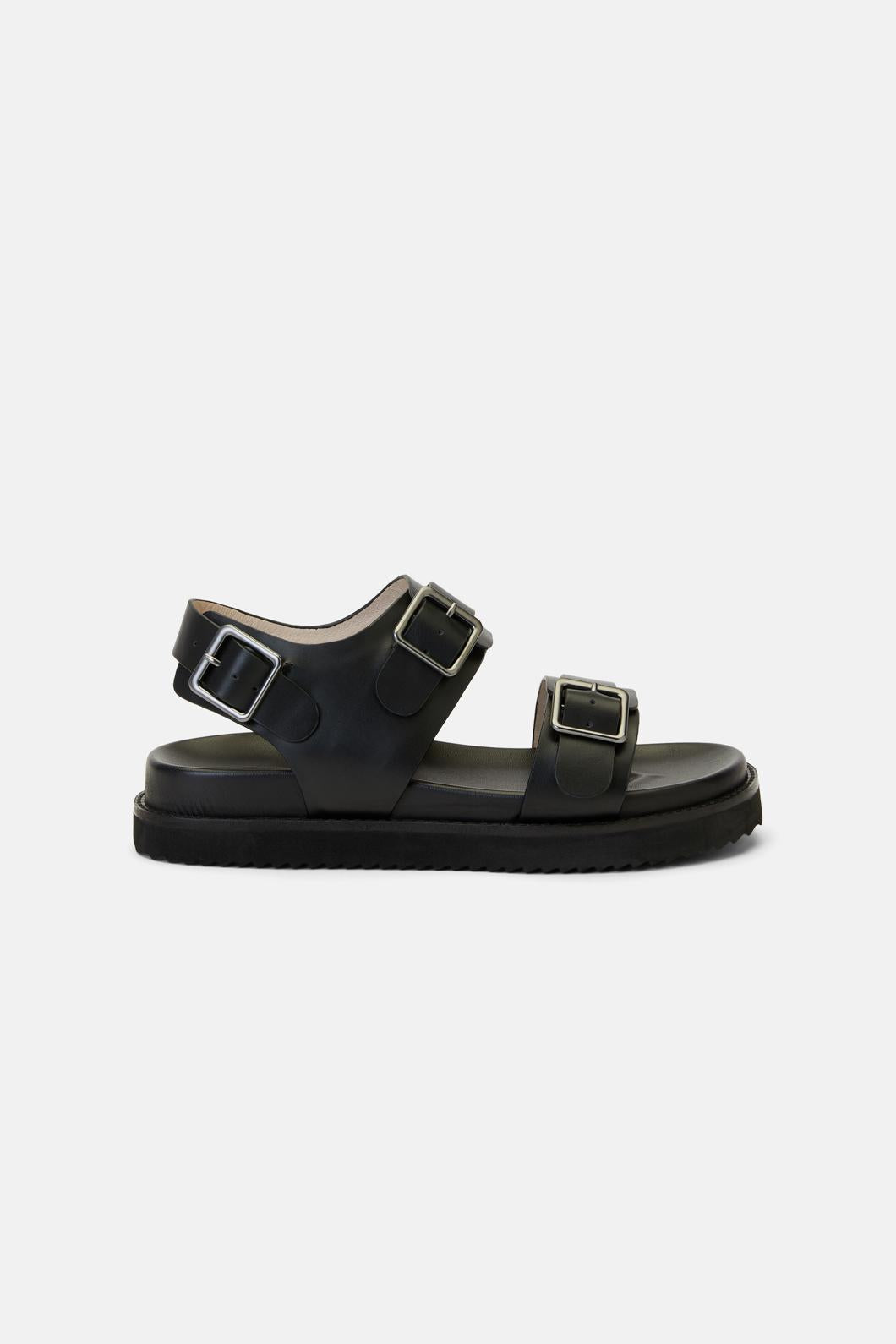 Gorman - Buckle Sandal-Black - black