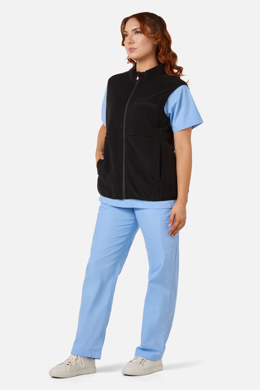 Gorman - Scrubs Black Polar Fleece Vest - black