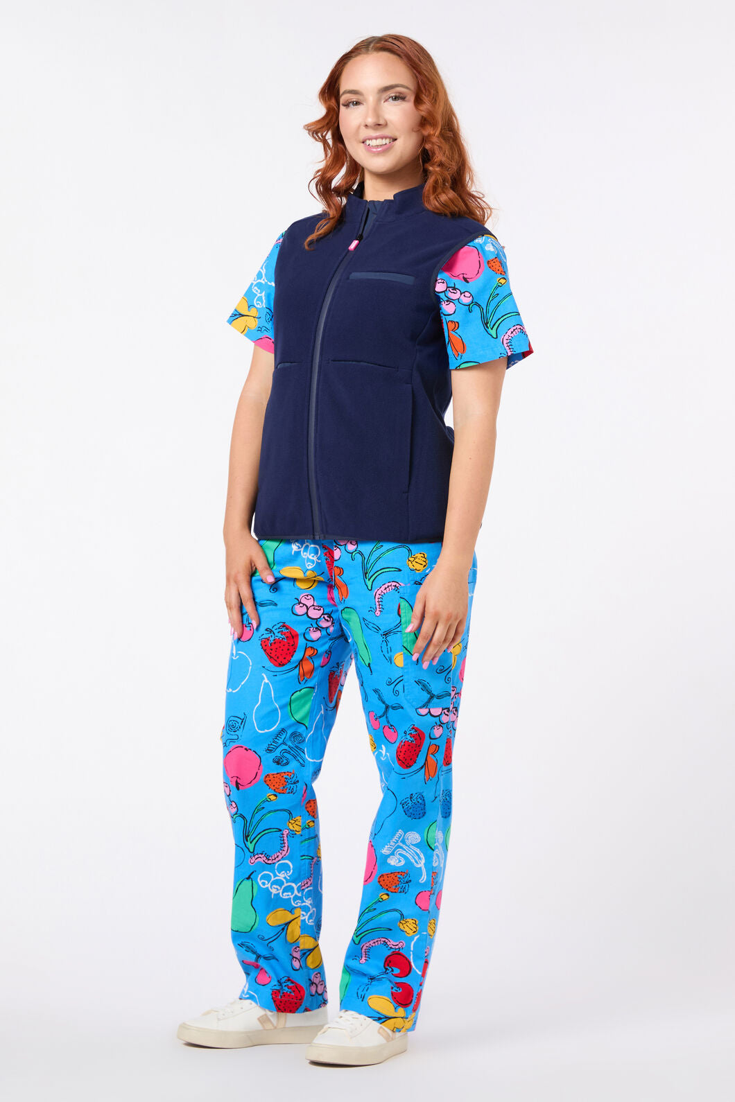 Gorman - Scrubs Navy Polar Fleece Vest - navy