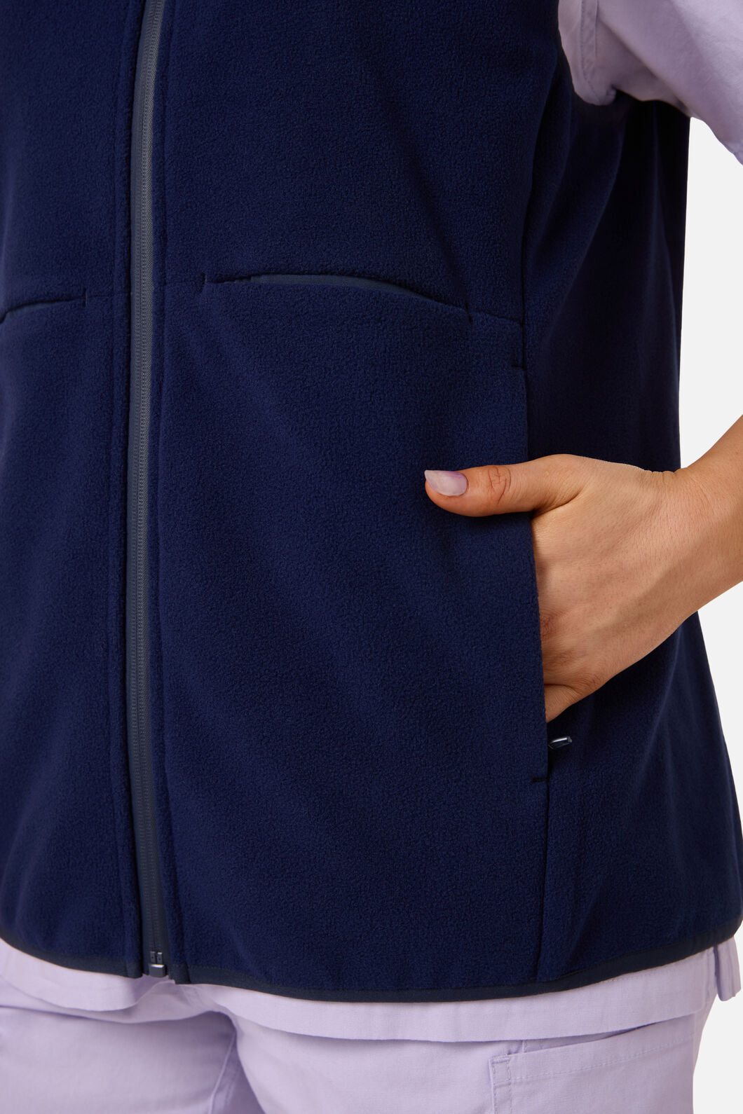 Gorman - Scrubs Navy Polar Fleece Vest - navy