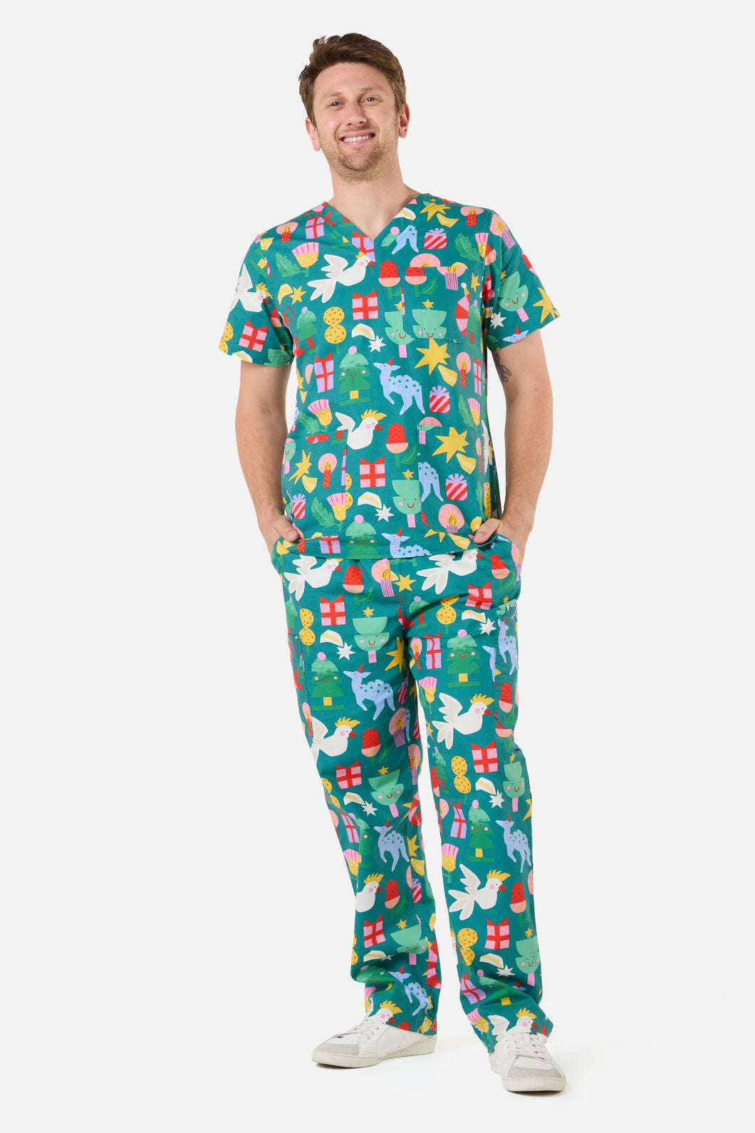 Gorman - WATTLE & WONDER SCRUB SET - green