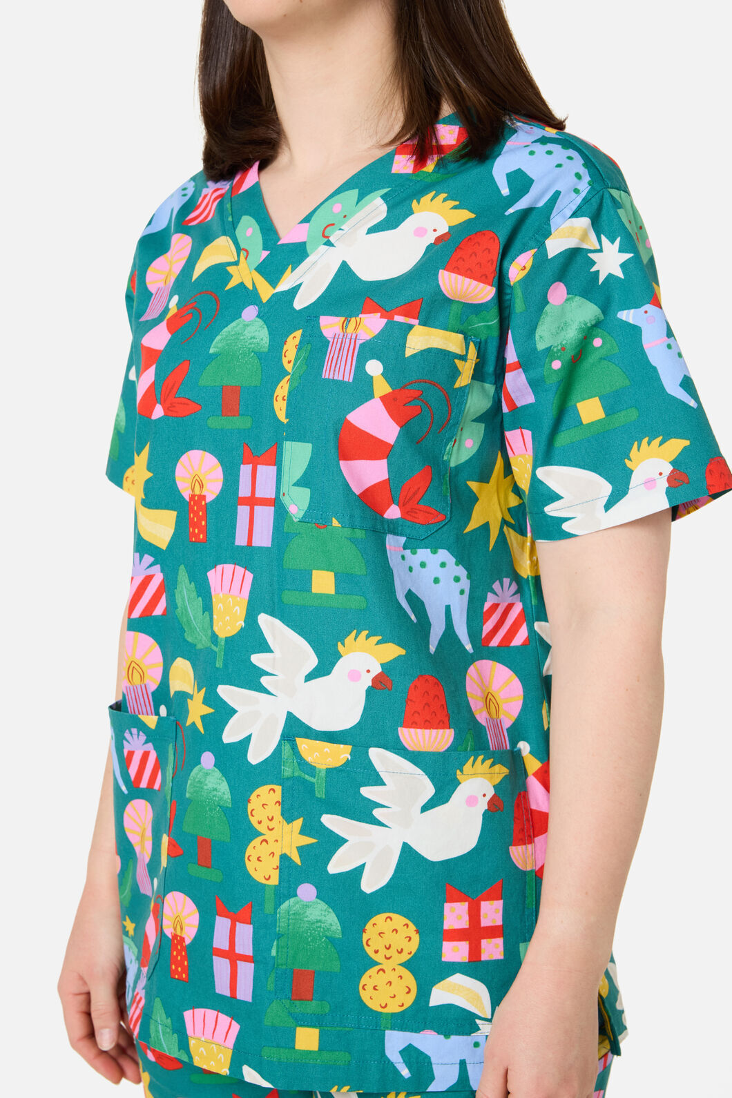 Gorman - WATTLE & WONDER SCRUB SET - green