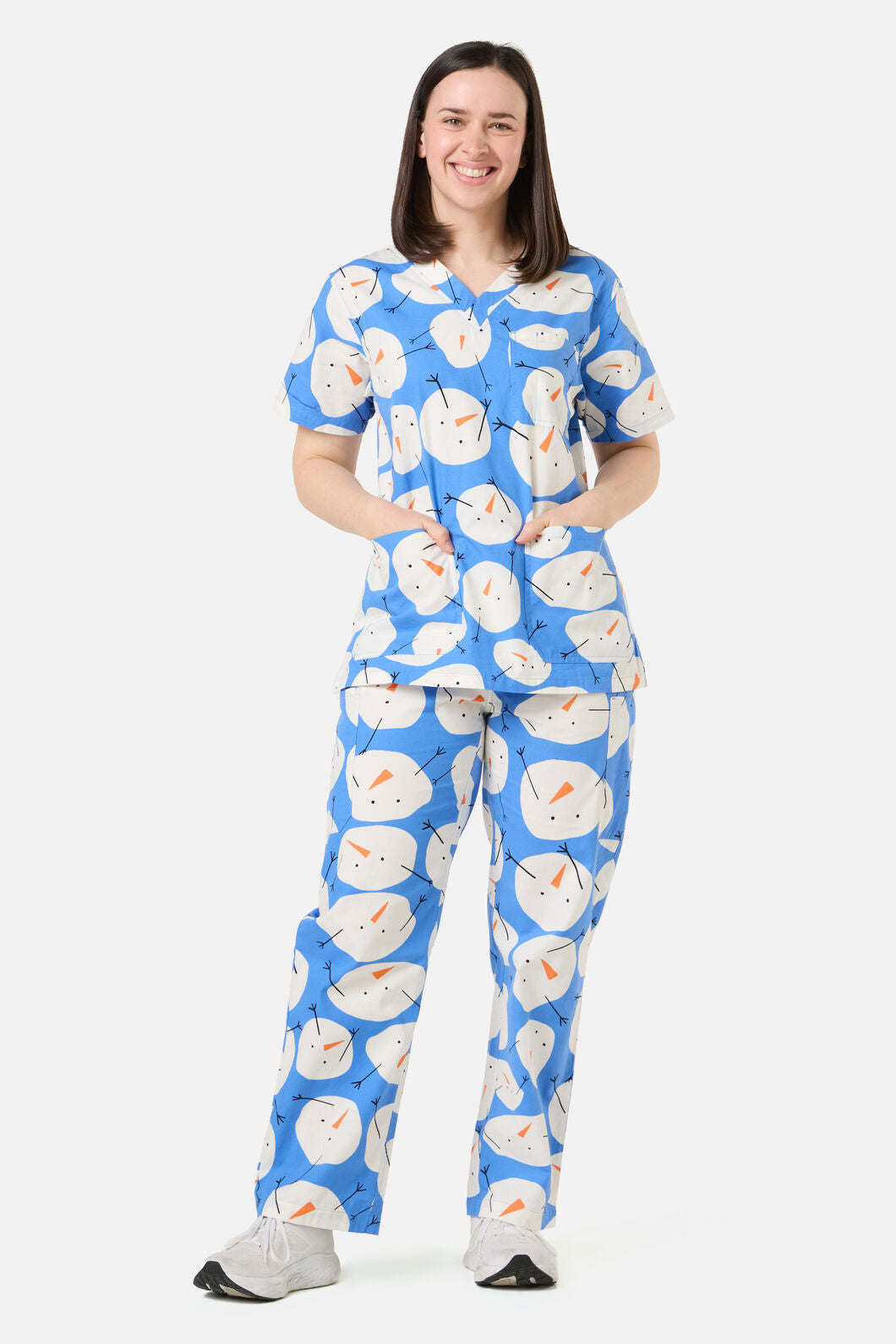 Gorman - SNOWMAN SCRUB SET - blue
