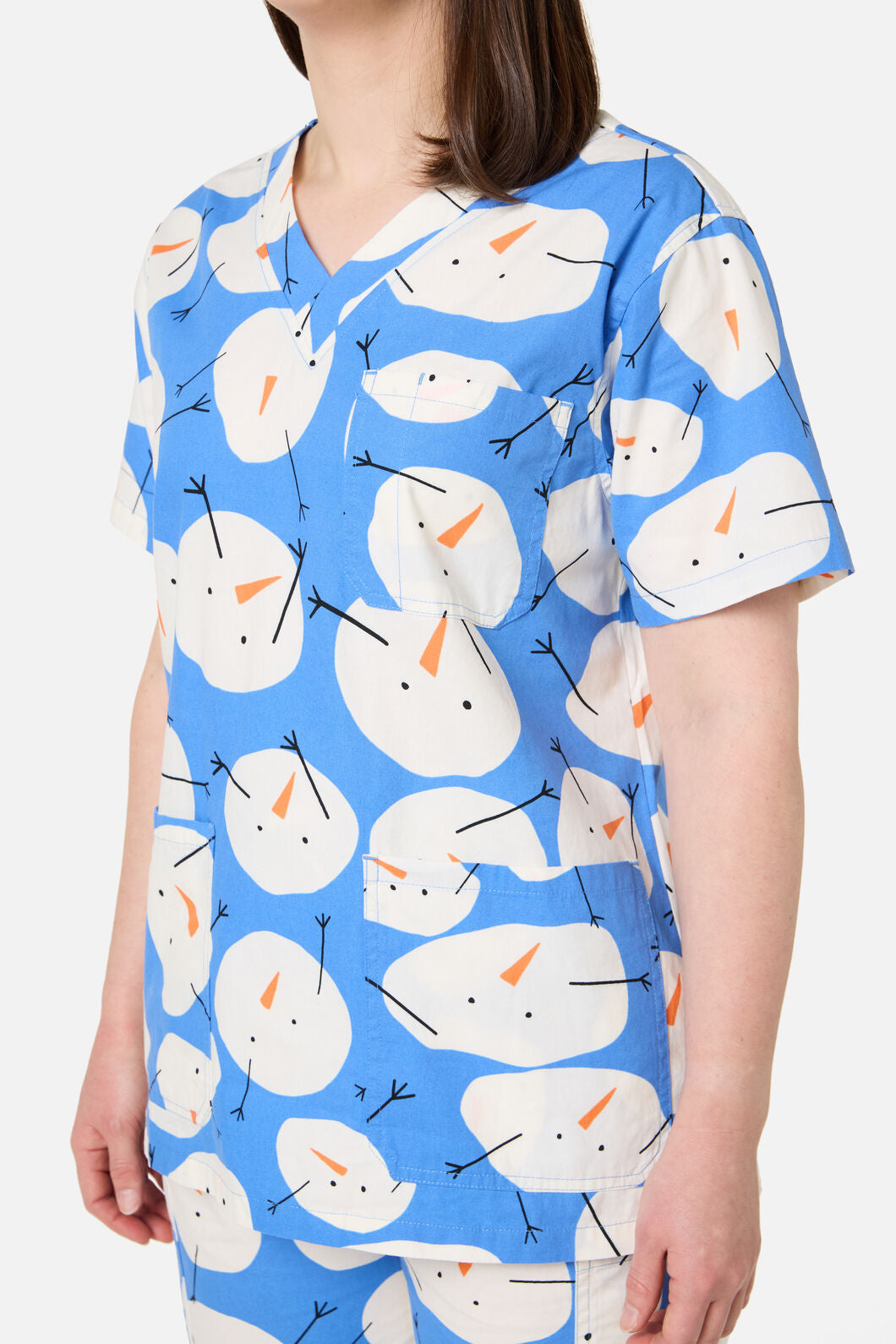 Gorman - SNOWMAN SCRUB SET - blue