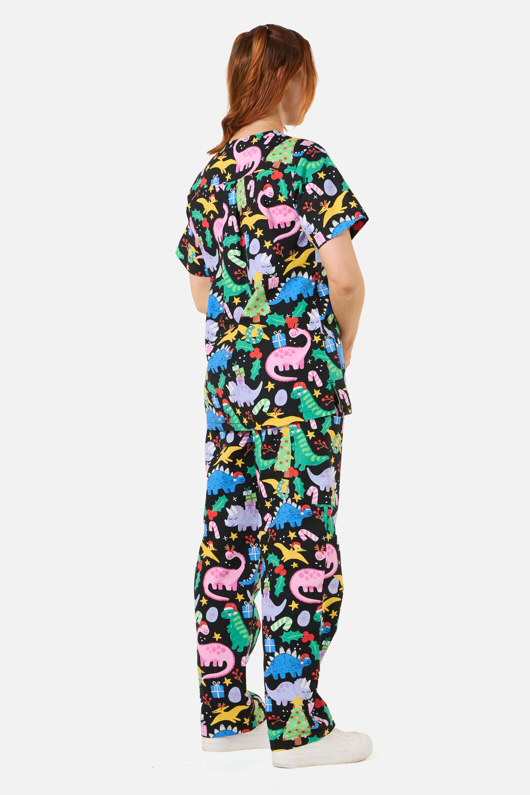 Gorman - CHRISTMAS DINO'S SCRUB SET - black