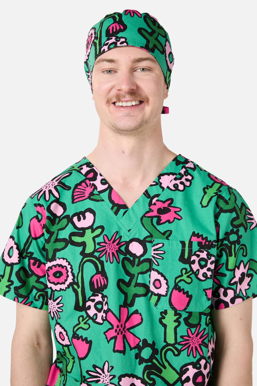 Gorman - Bloom'N'Blossom Scrub Hat - green