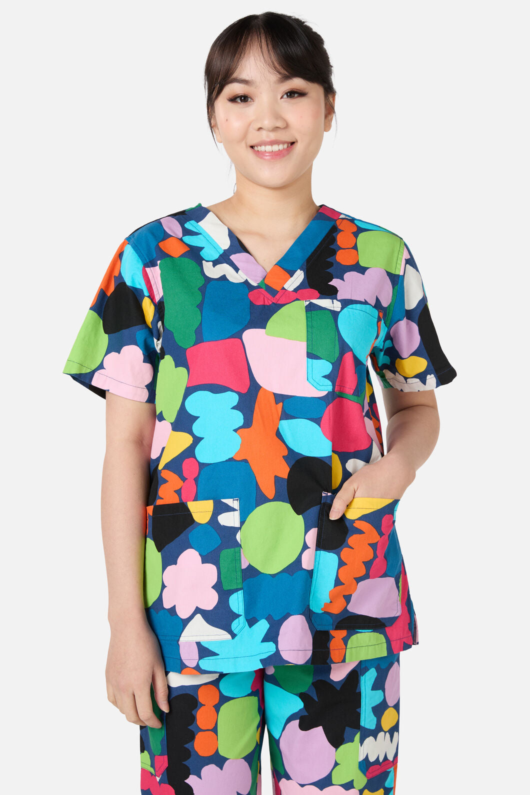 Gorman - Puzzle Scrub Set - navy