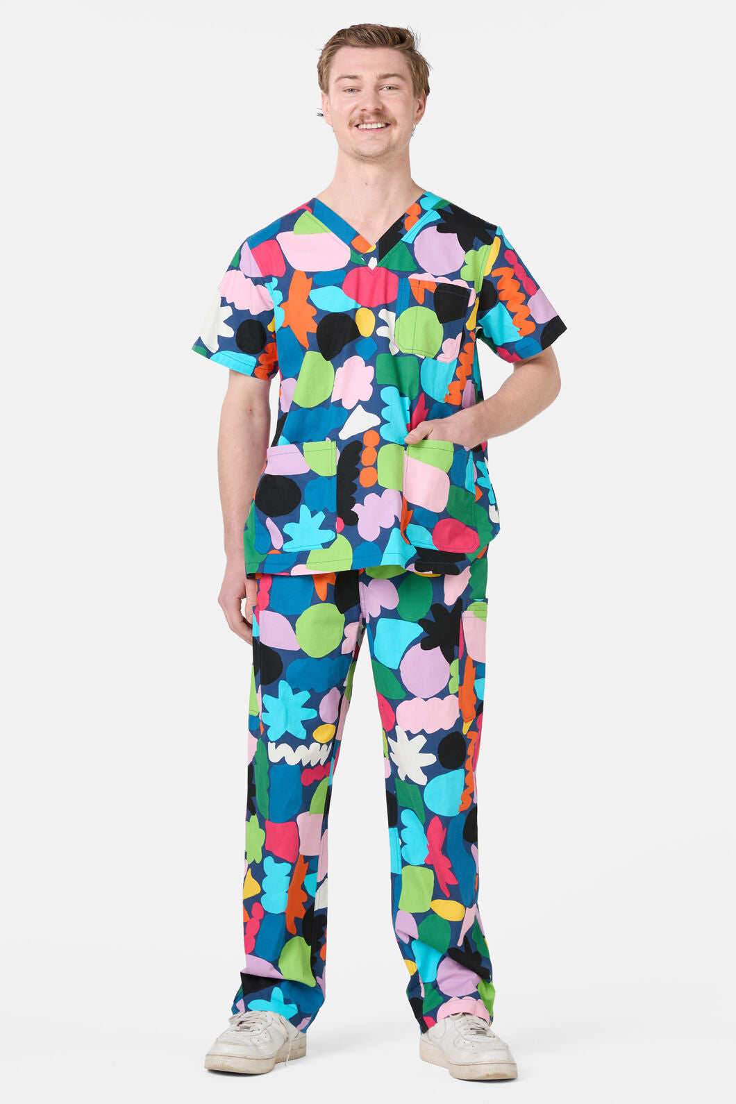 Gorman - Puzzle Scrub Set - navy