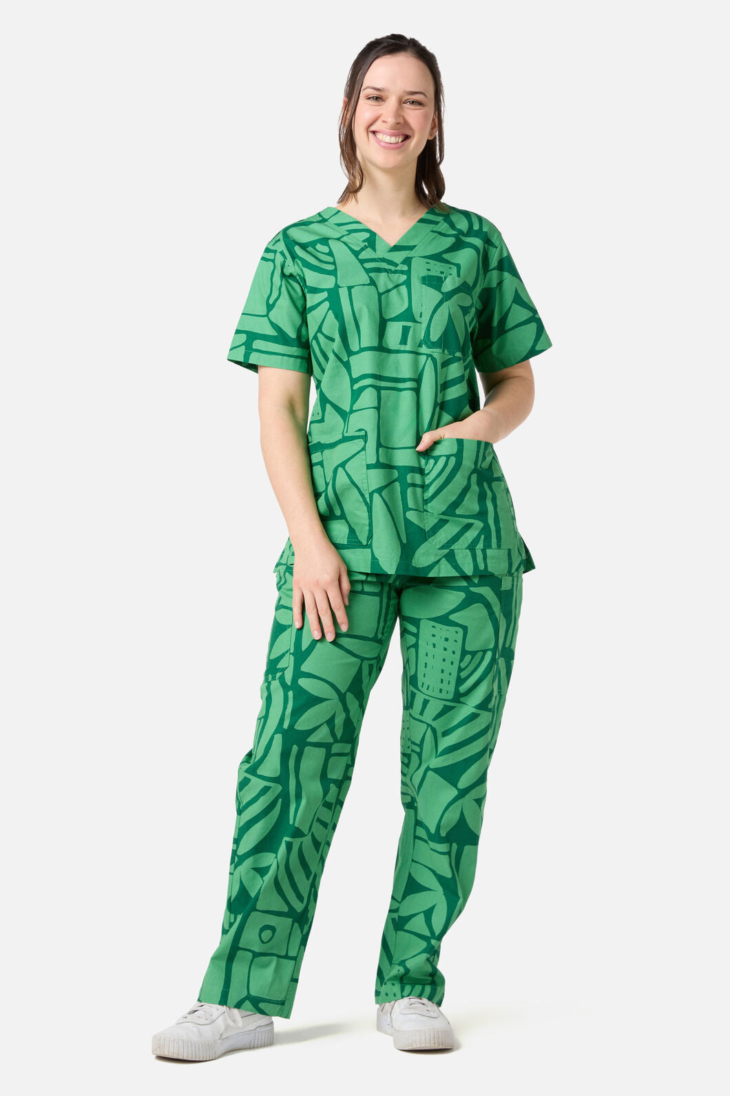 Gorman - Maze Scrub Set - green