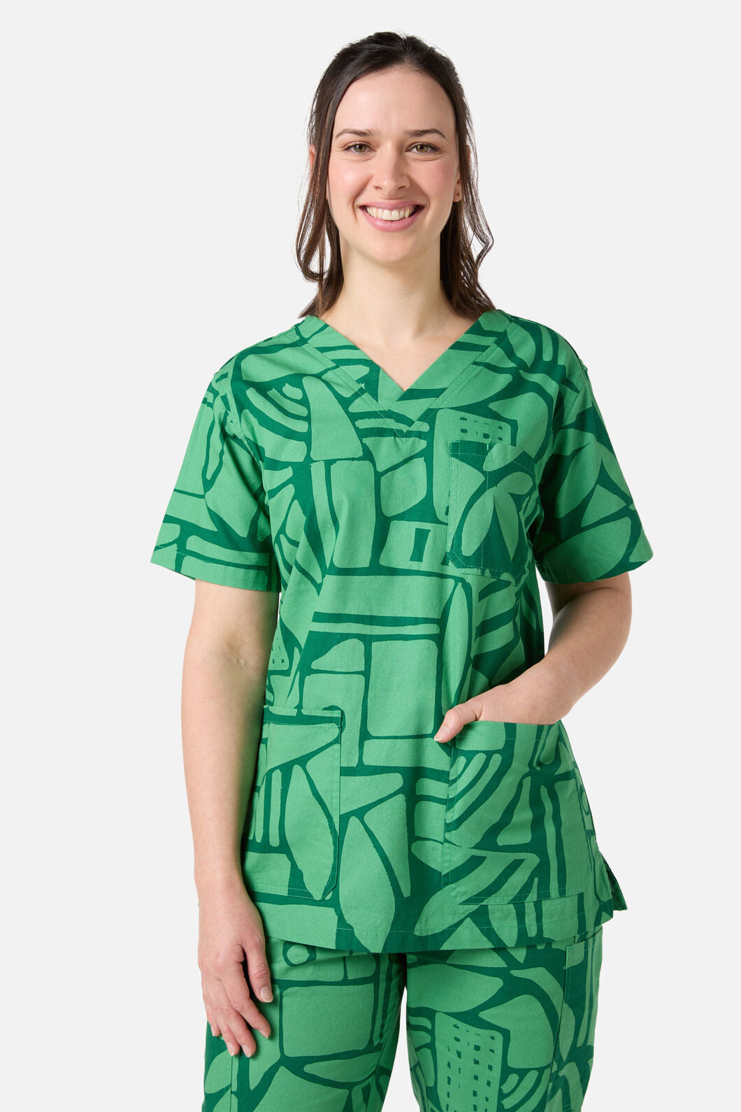Gorman - Maze Scrub Set - green