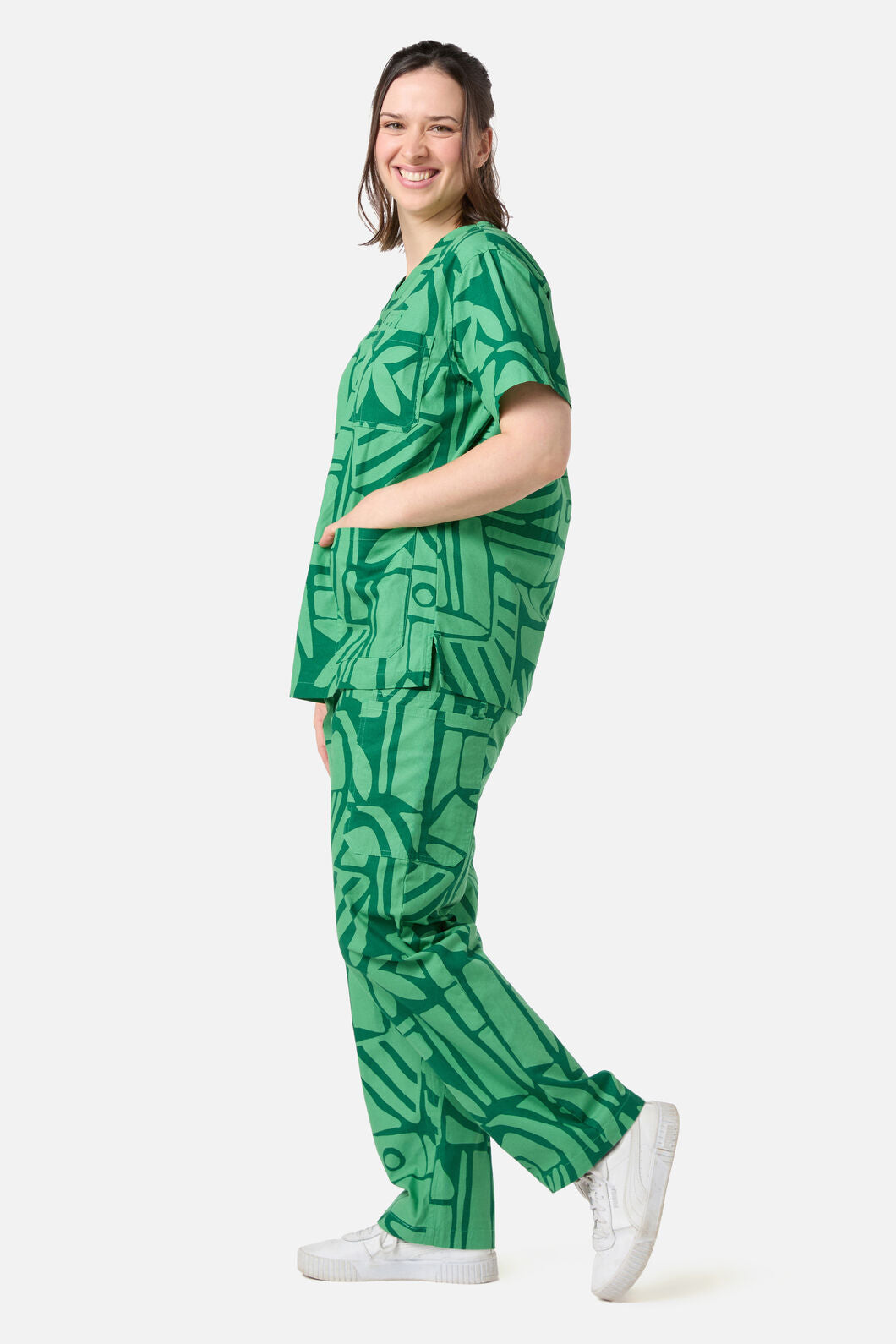 Gorman - Maze Scrub Set - green