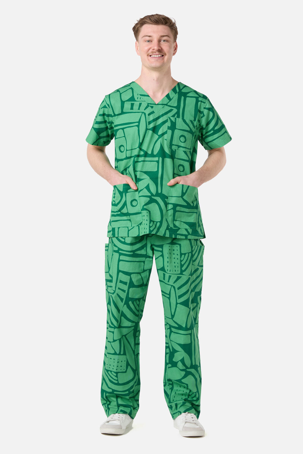 Gorman - Maze Scrub Set - green