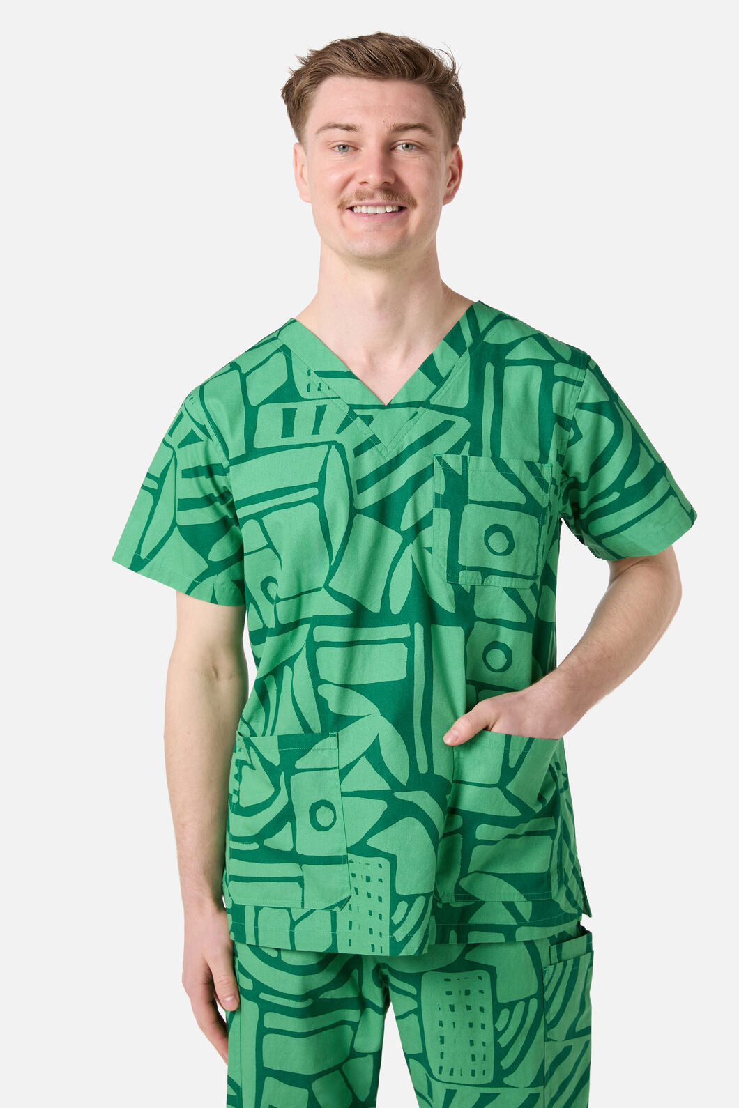 Gorman - Maze Scrub Set - green