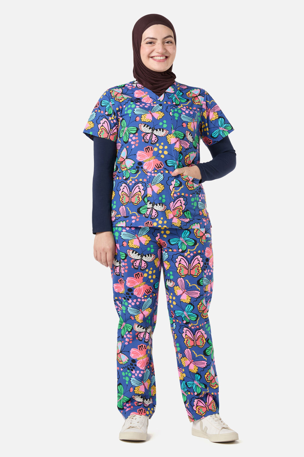 Gorman - Butterfly Scrub Set - navy