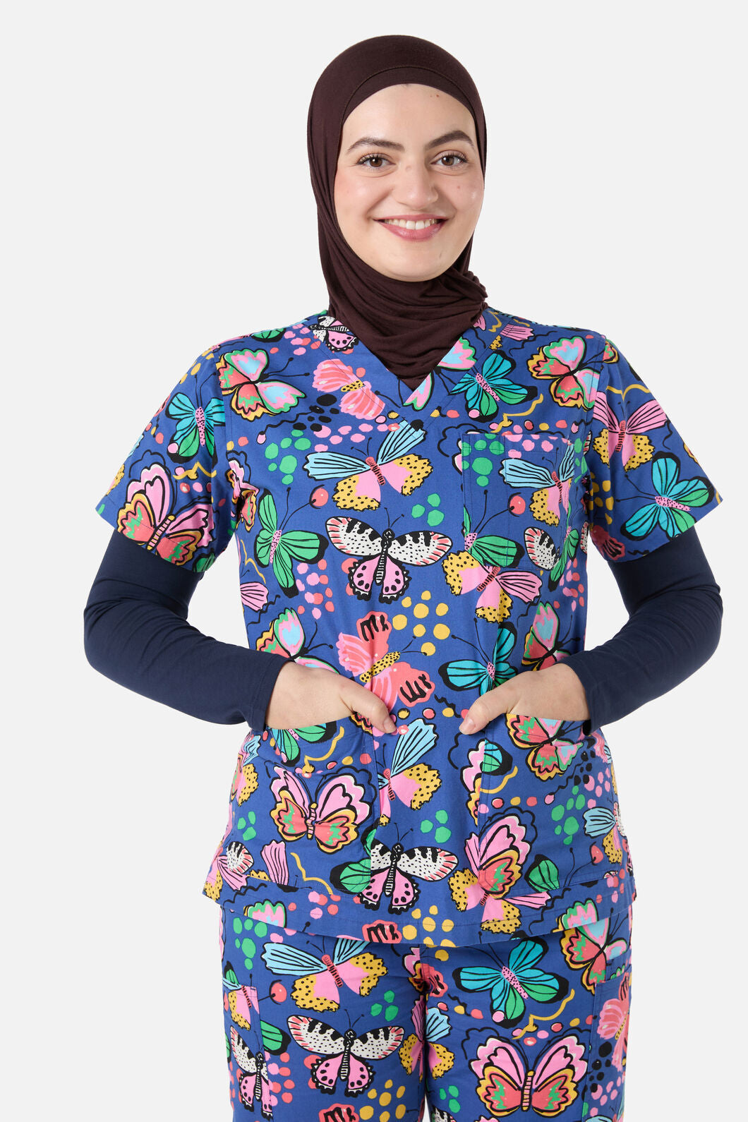 Gorman - Butterfly Scrub Set - navy