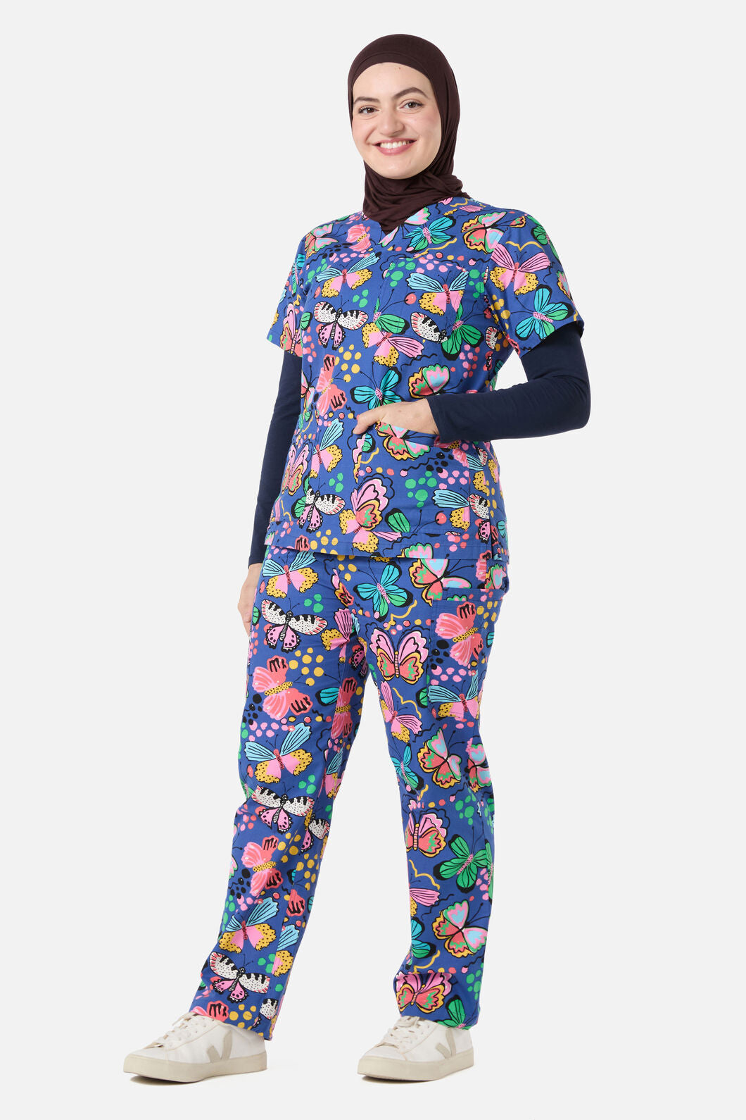 Gorman - Butterfly Scrub Set - navy