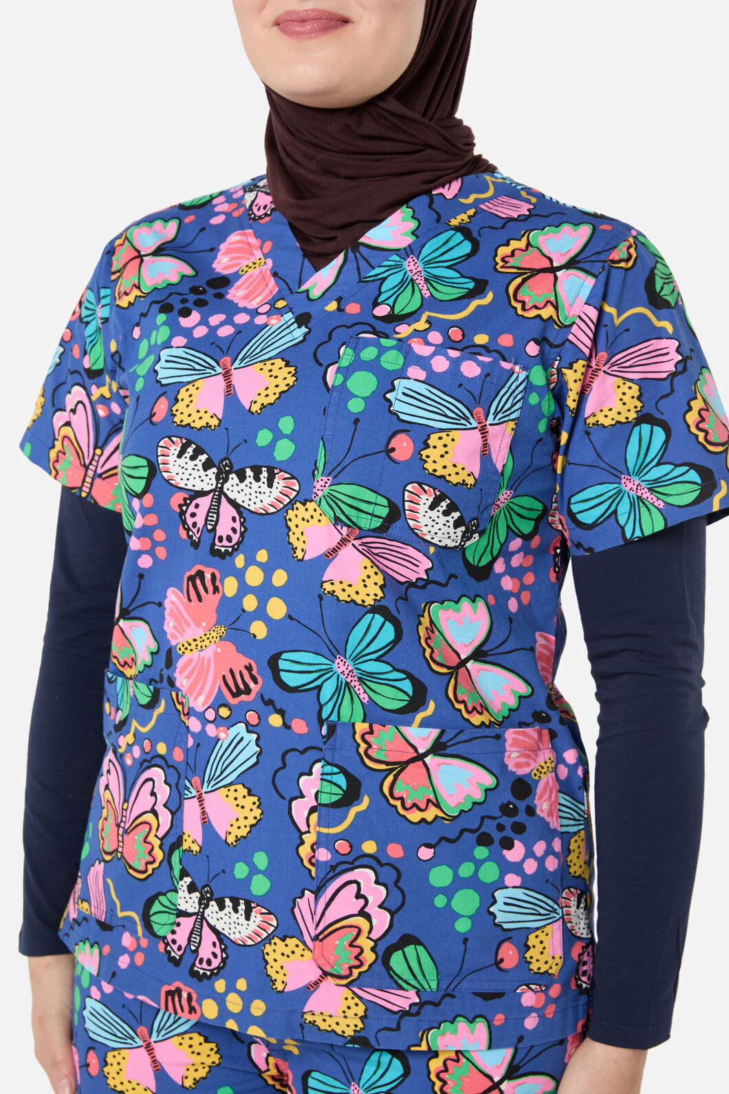 Gorman - Butterfly Scrub Set - navy