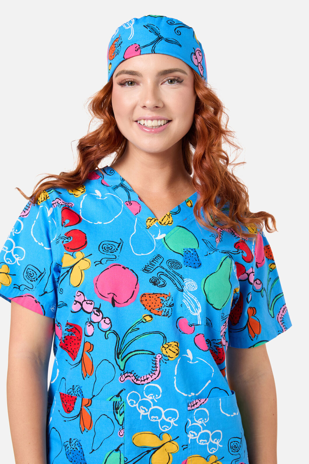 Gorman - Fruit Bowl scrub hat - blue