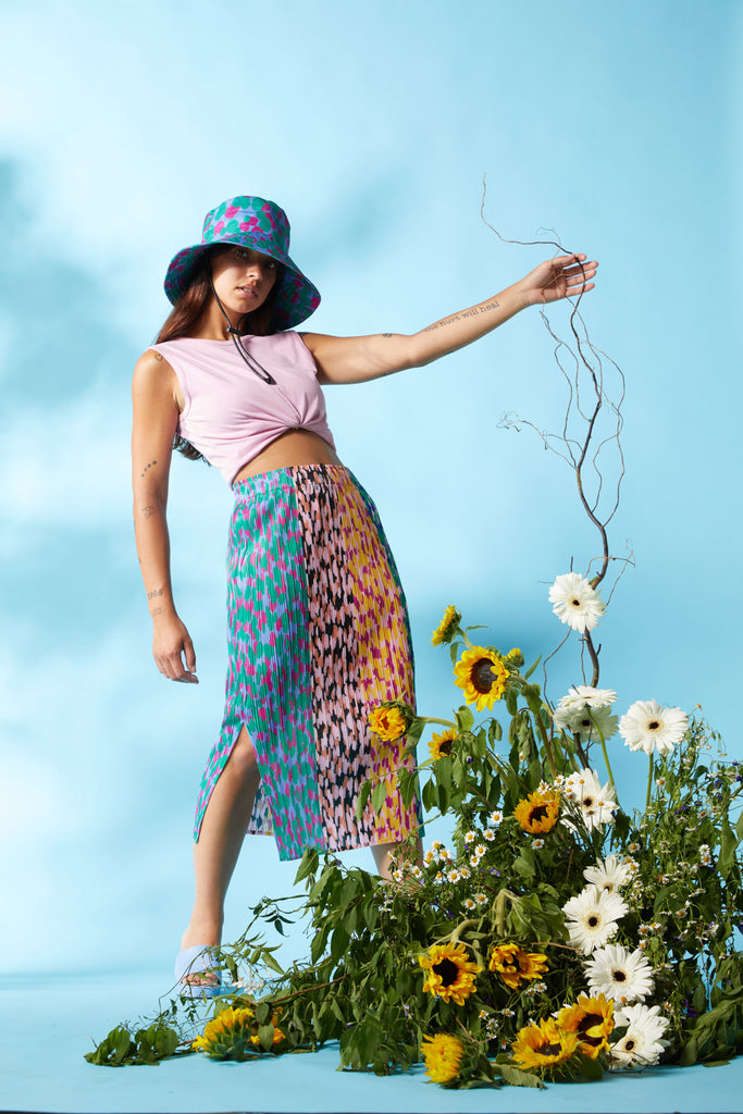 Gorman blue pleated skirt cheap