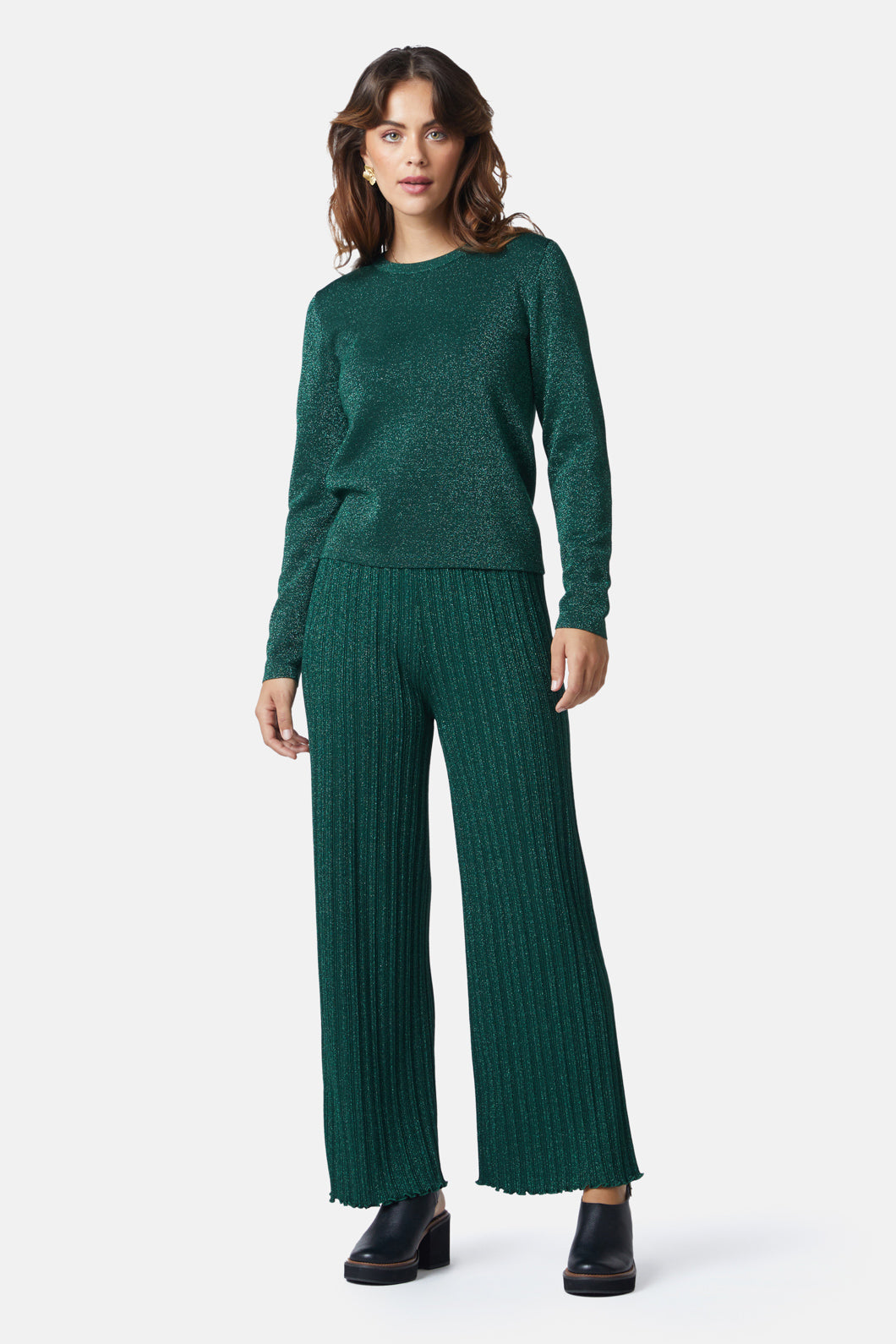 Gorman - Dazzle Knit Pant - dark-green