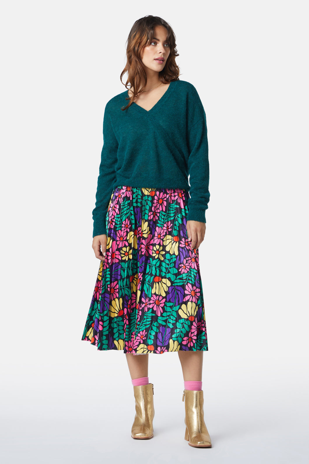 Rambling Pleat Skirt – Gorman - Main Image